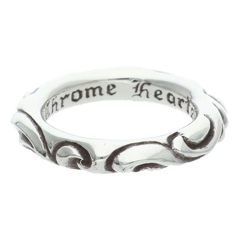 Chrome Hearts Chrome Hearts Scroll Band Silver Ring Size ONE SIZE - 1 Thumbnail