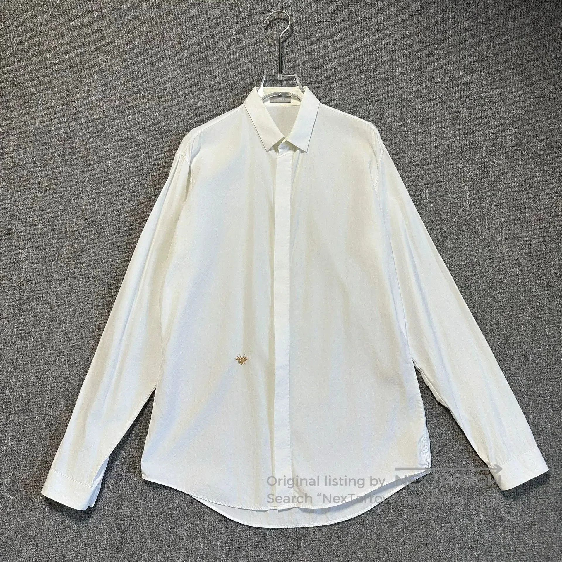 Dior Dior Gold Bee Embroidered Shirt. Size US L / EU 52-54 / 3 - 1 Thumbnail