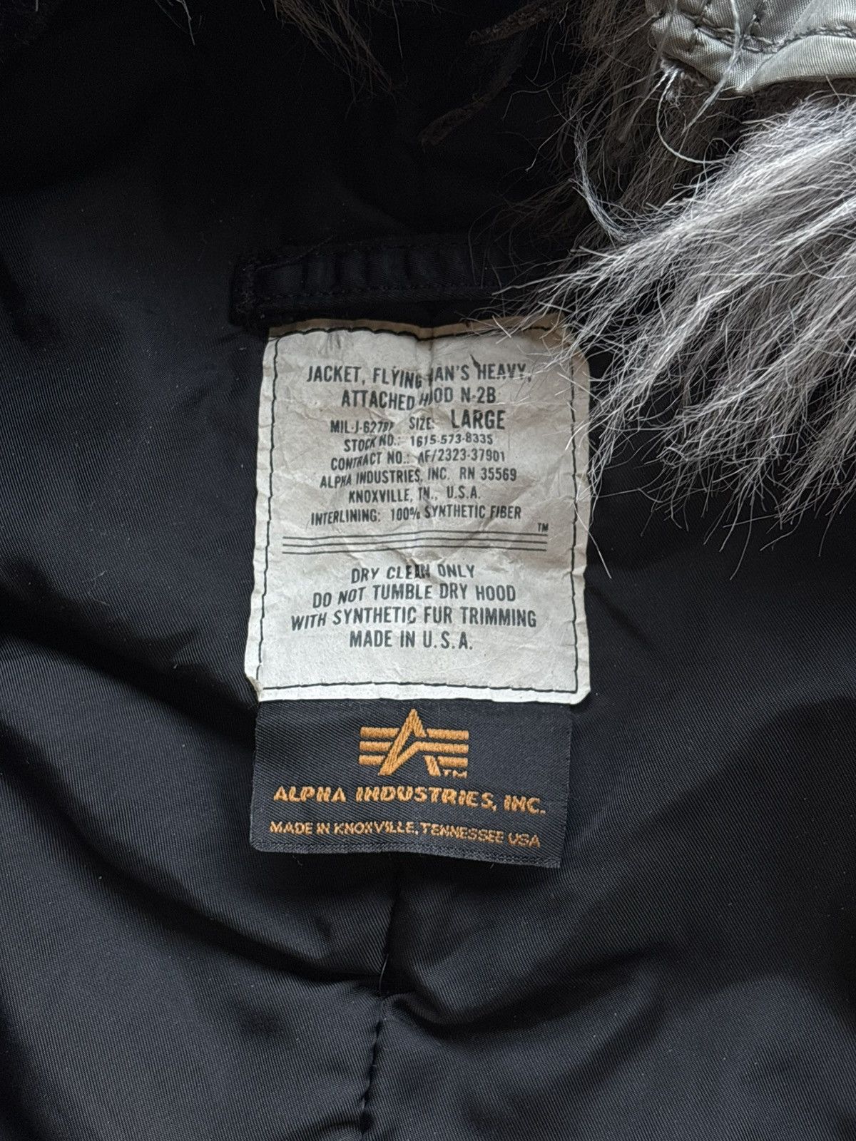 Alpha Industries Alpha Industries N-2B Fur Bomber Jacket Size L Size US L / EU 52-54 / 3 - 8 Thumbnail