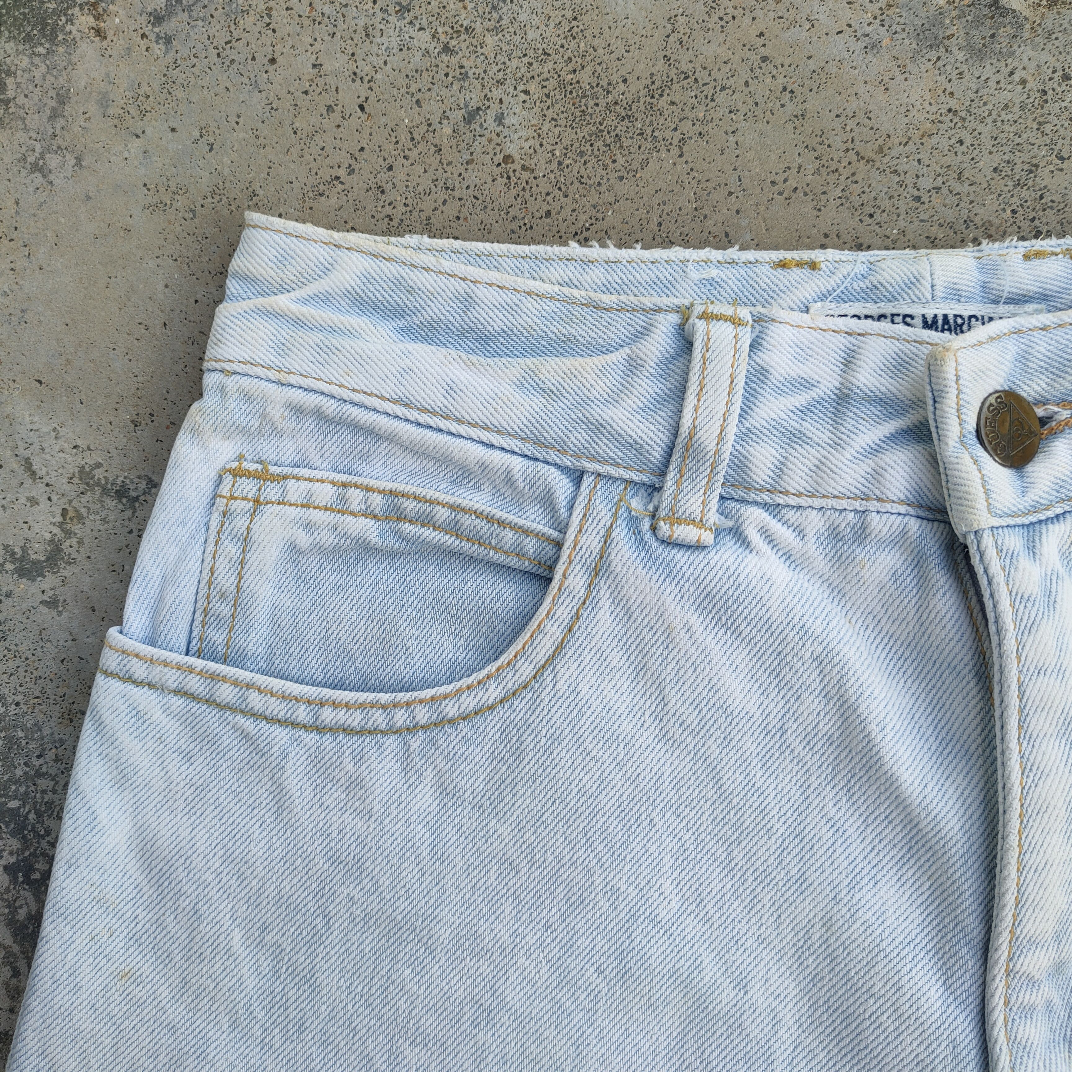 Guess GUESS x GEORGES MARCIANO LIGHT BLUE JEANS DENIM PANTS Size US 26 / EU 42 - 7 Thumbnail