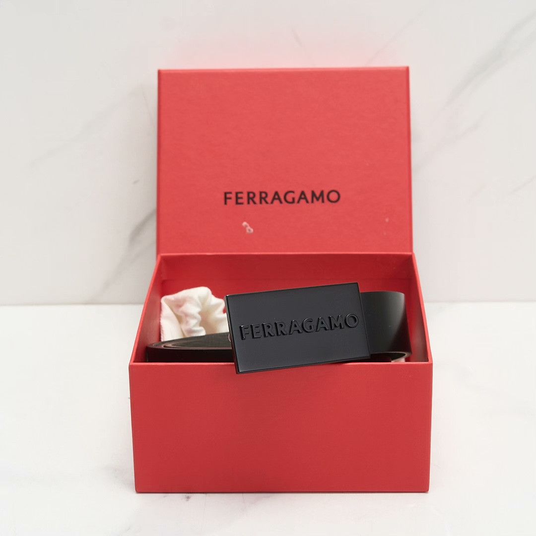 Salvatore Ferragamo Ferragamo Men's 3D Logo Belt Size ONE SIZE - 1 Thumbnail