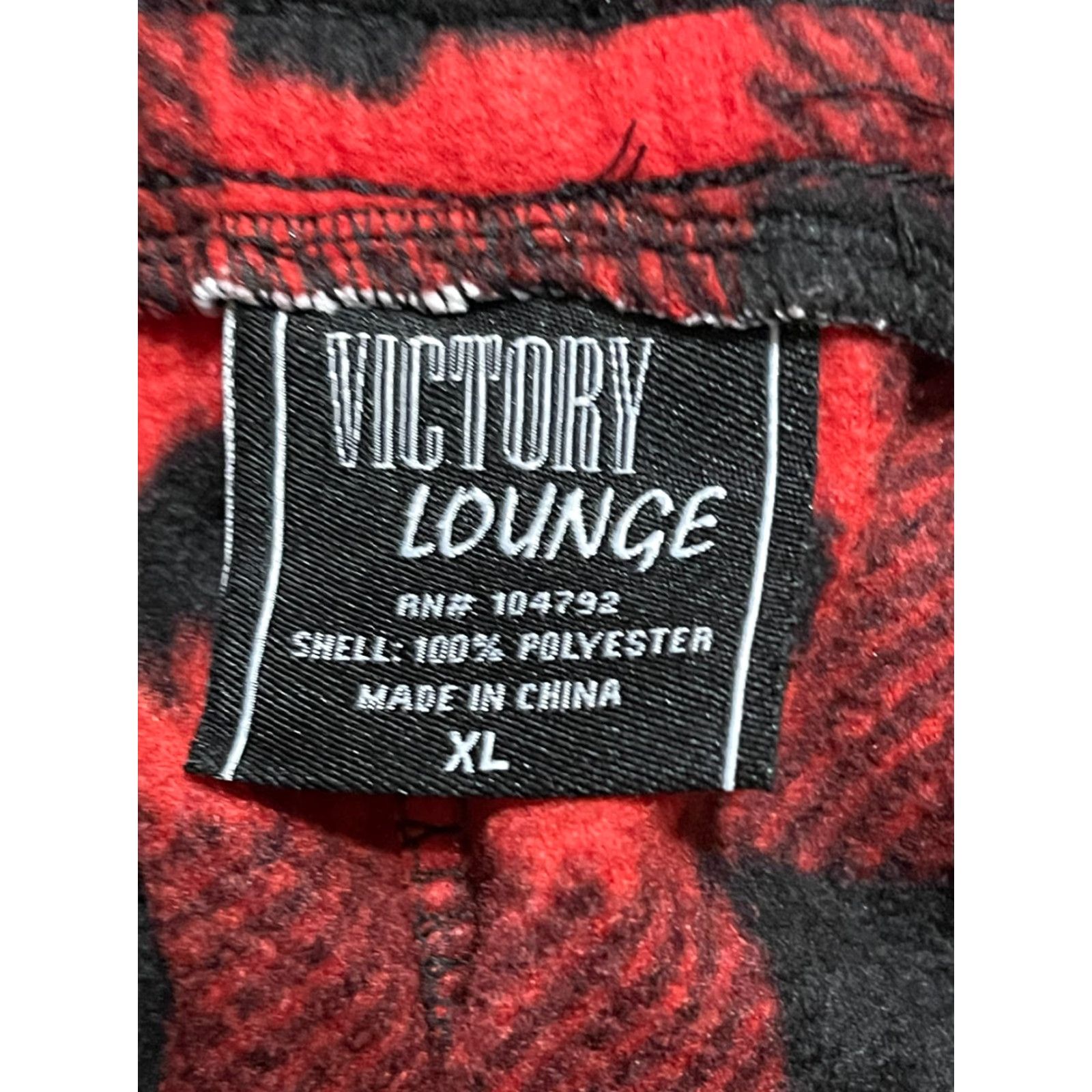 Vintage Victory Lounge Pants Womens XL Red Black Plaid PJ Pants Size 40" / US 18 - 7 Thumbnail