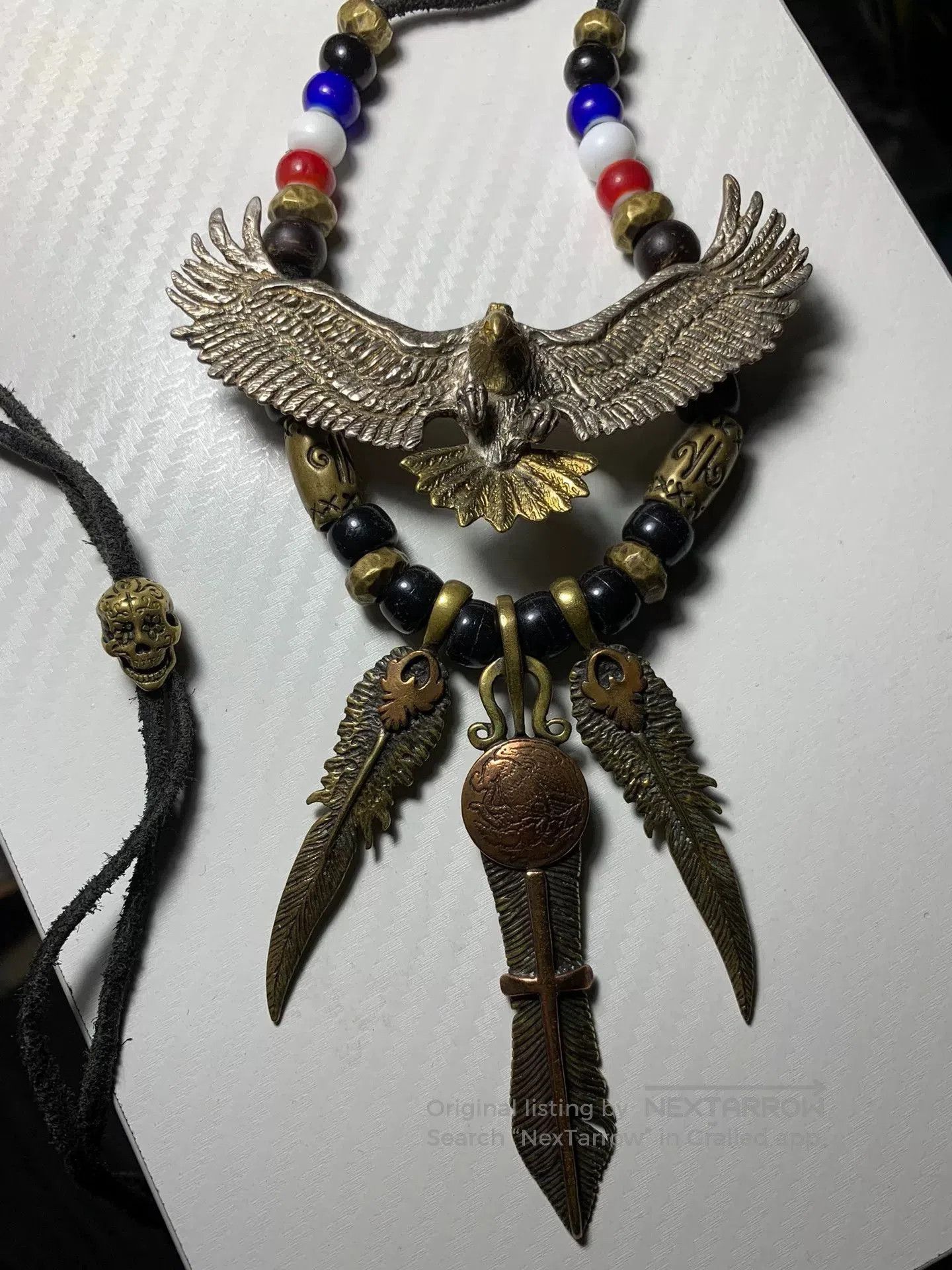 Vintage Vintage Eagle Pendant with Adjustable Necklace. Size ONE SIZE - 3 Thumbnail