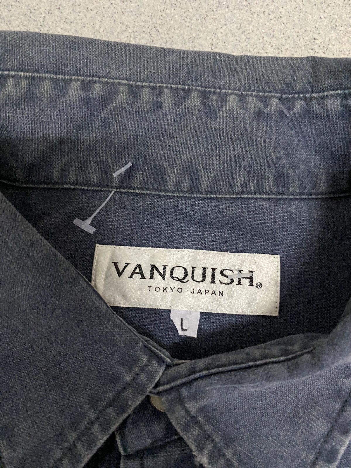 Japanese Brand × Vanquish × Vintage Offer‼️Vintage Vanquish Tokyo Denim Longsleeve Shirt Size US L / EU 52-54 / 3 - 3 Thumbnail