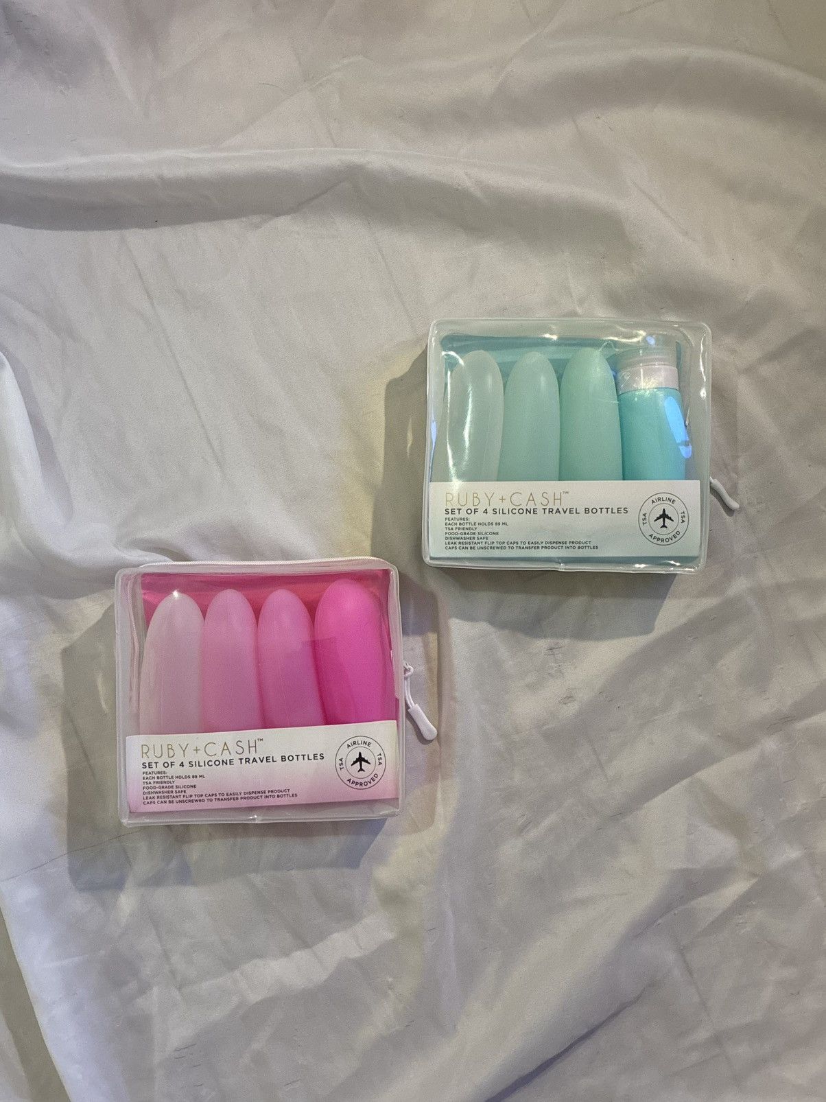 Other Ruby+Cash Set of 4 Pack Silicone Travel Toiletry Bottle Set Size ONE SIZE - 1 Thumbnail