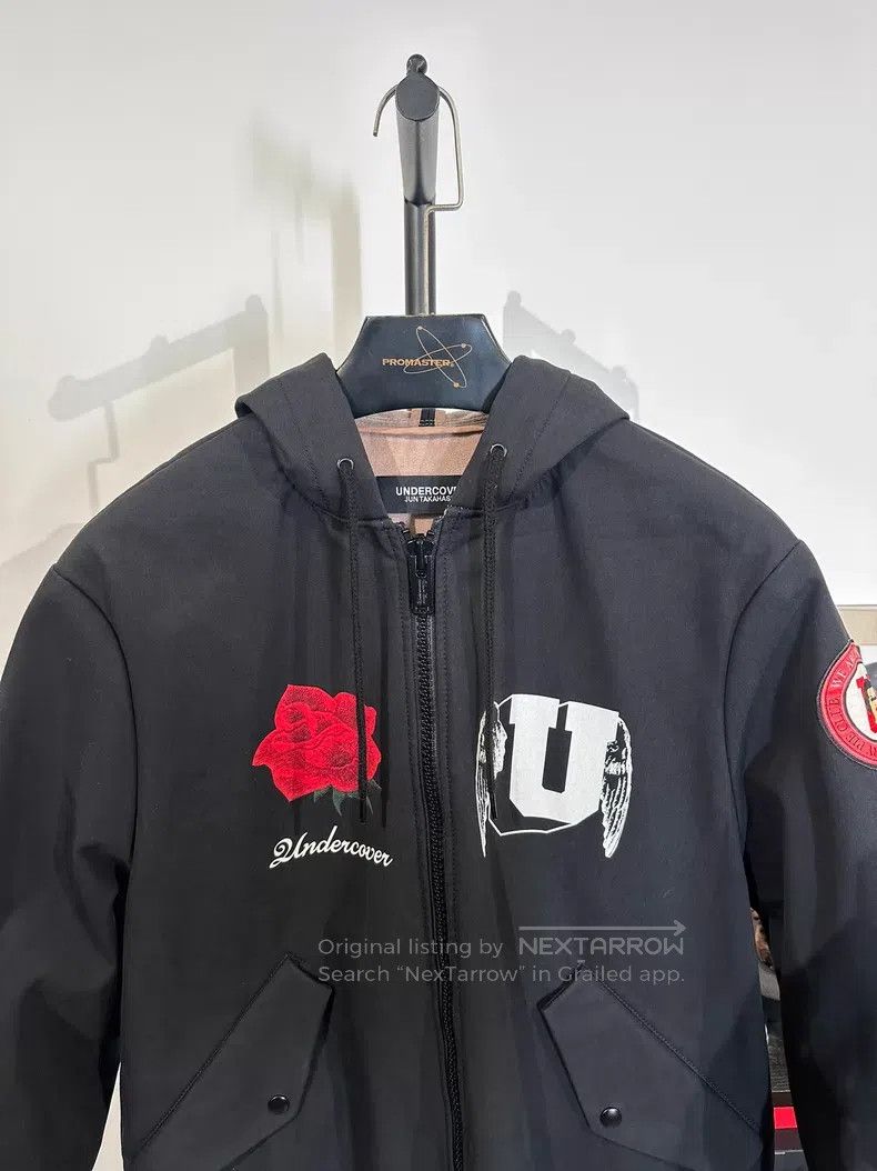 Undercover Undercover Medium length hooded jacket with patch print de Size US S / EU 44-46 / 1 - 4 Thumbnail