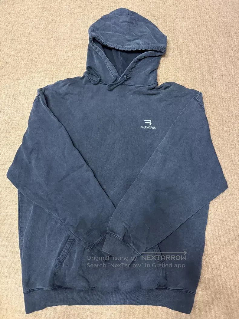 Balenciaga Balenciaga Washed Distressed Hoodie Size US L / EU 52-54 / 3 - 1 Thumbnail