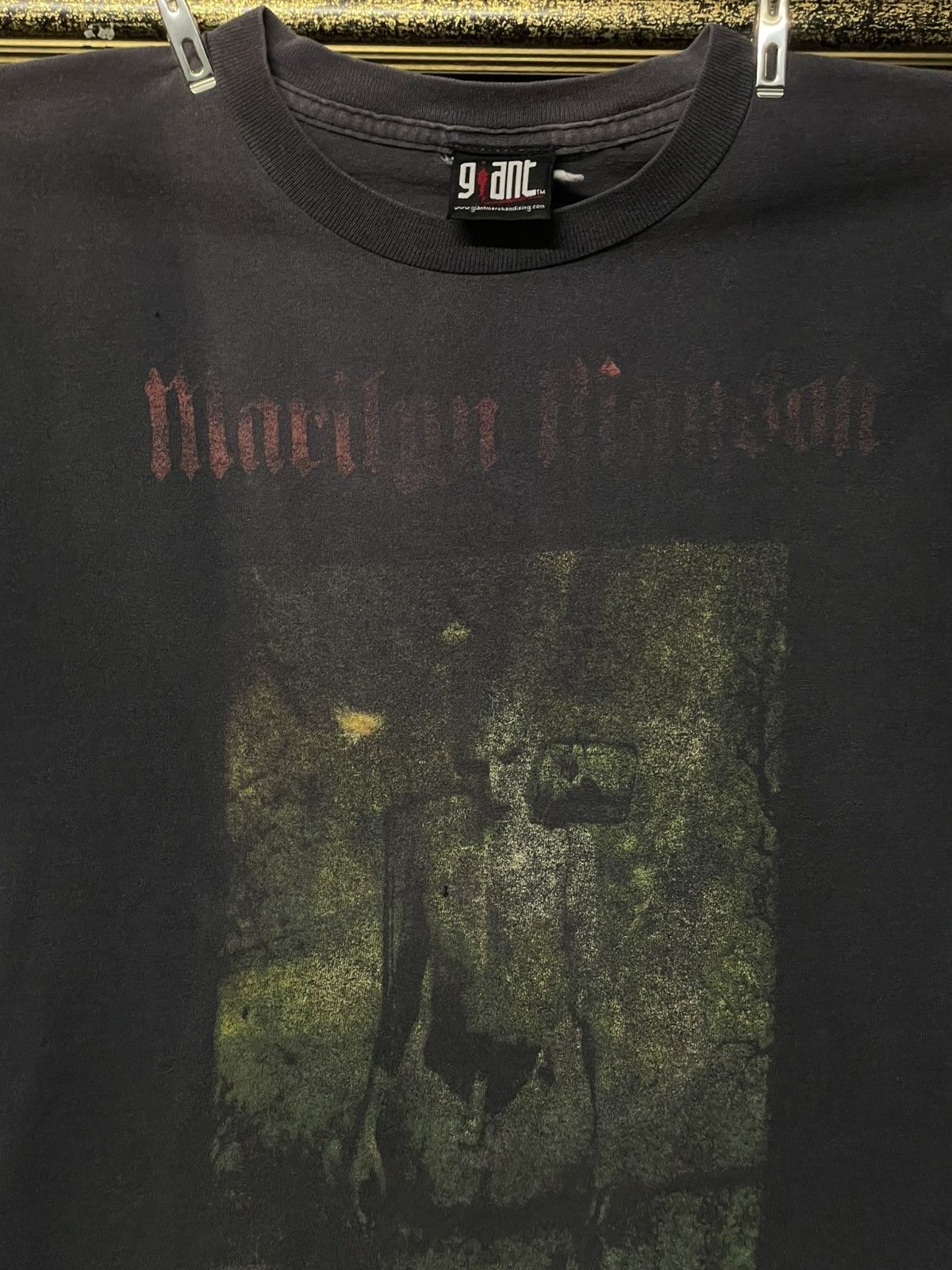 Band Tees Vintage Original 90s Marilyn Manson Hieropant Tarot Sunfaded Size US S / EU 44-46 / 1 - 3 Thumbnail