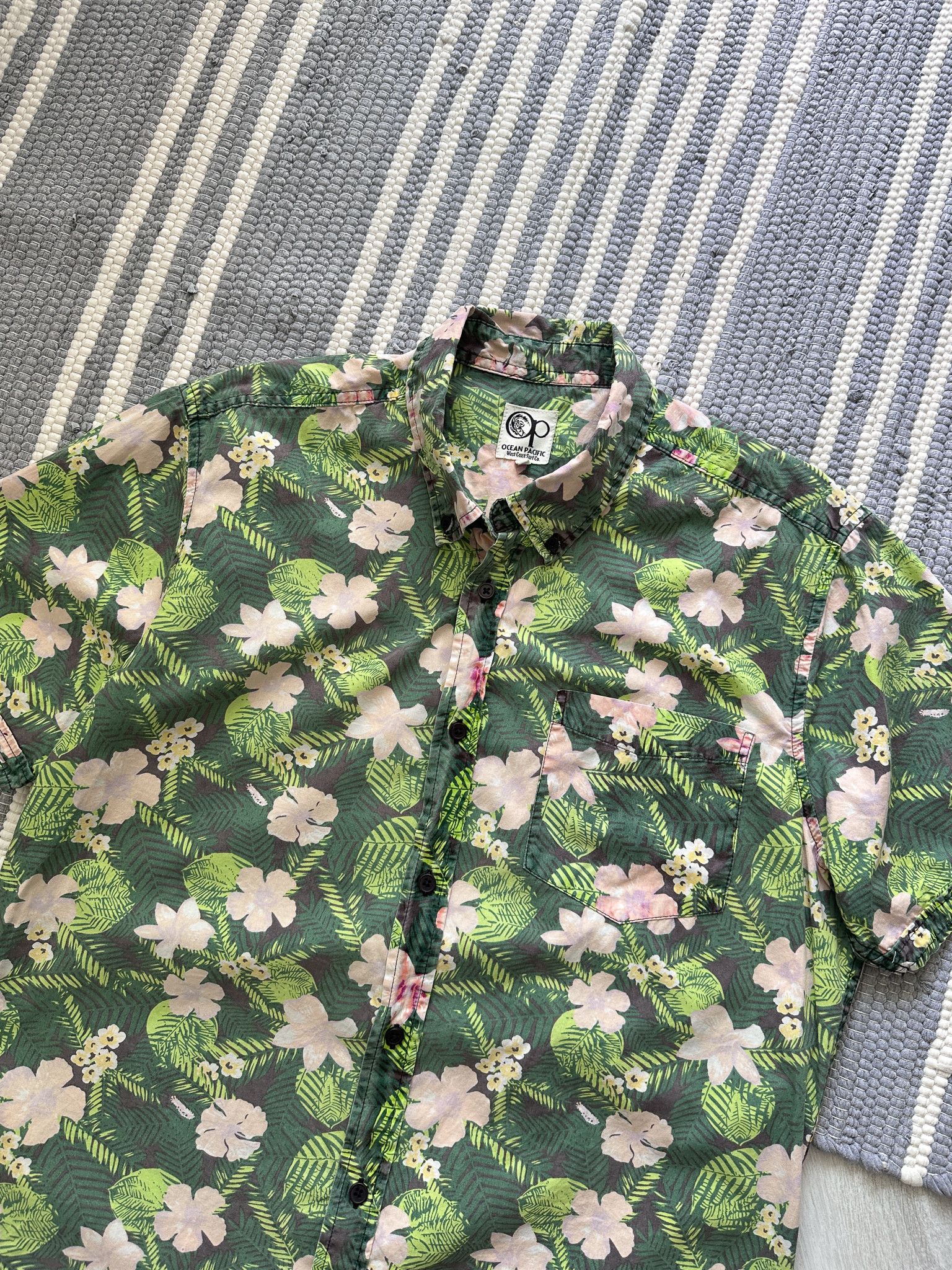 Ocean Pacific Vintage Ocean Pacific Hawaiian Shirt Size US L / EU 52-54 / 3 - 2 Thumbnail