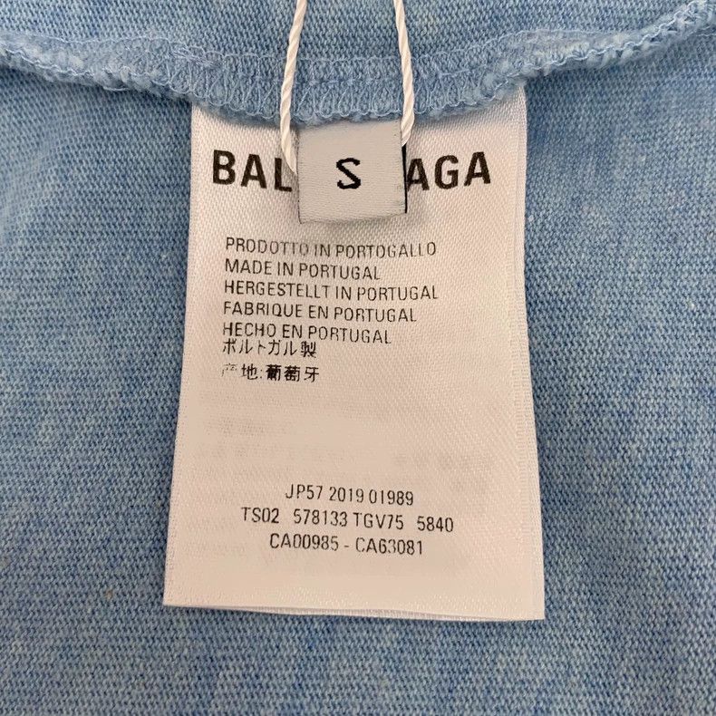 Other Balenciaga Blue logo monogrammed cotton crewneck T-shirt Size US S / EU 44-46 / 1 - 6 Thumbnail