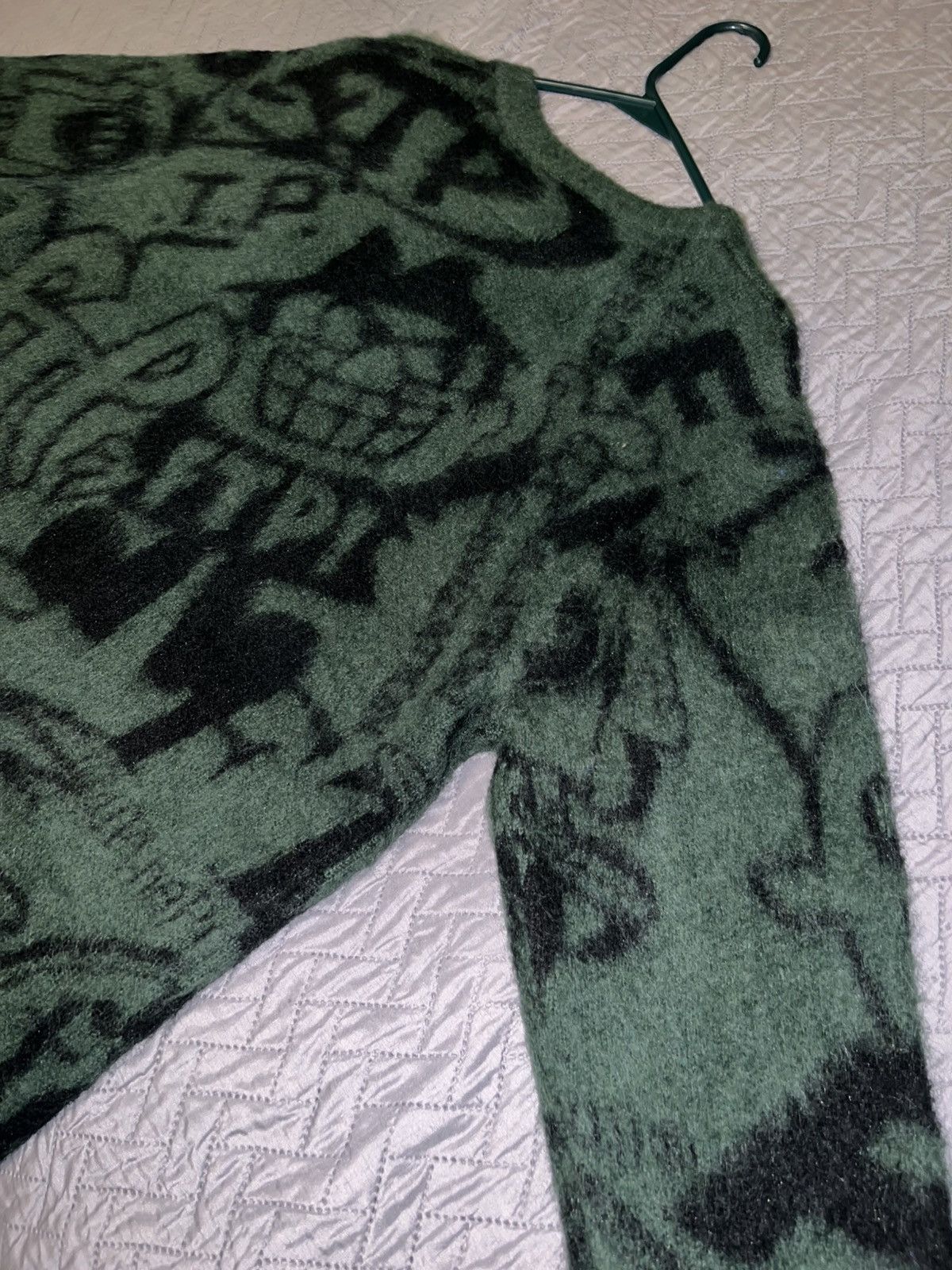 Fuck The Population FTP Archive Mohair sweater - Green Size US M / EU 48-50 / 2 - 7 Thumbnail