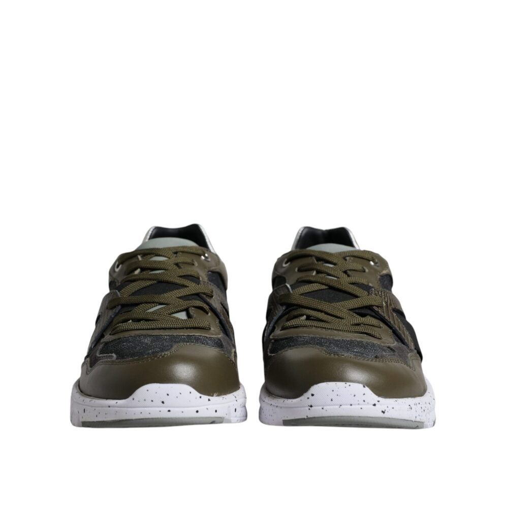 Dolce & Gabbana Dolce & Gabbana Multicolor Canvas Leather Low Top Sneaker Sh Size US 7 / EU 40 - 2 Thumbnail
