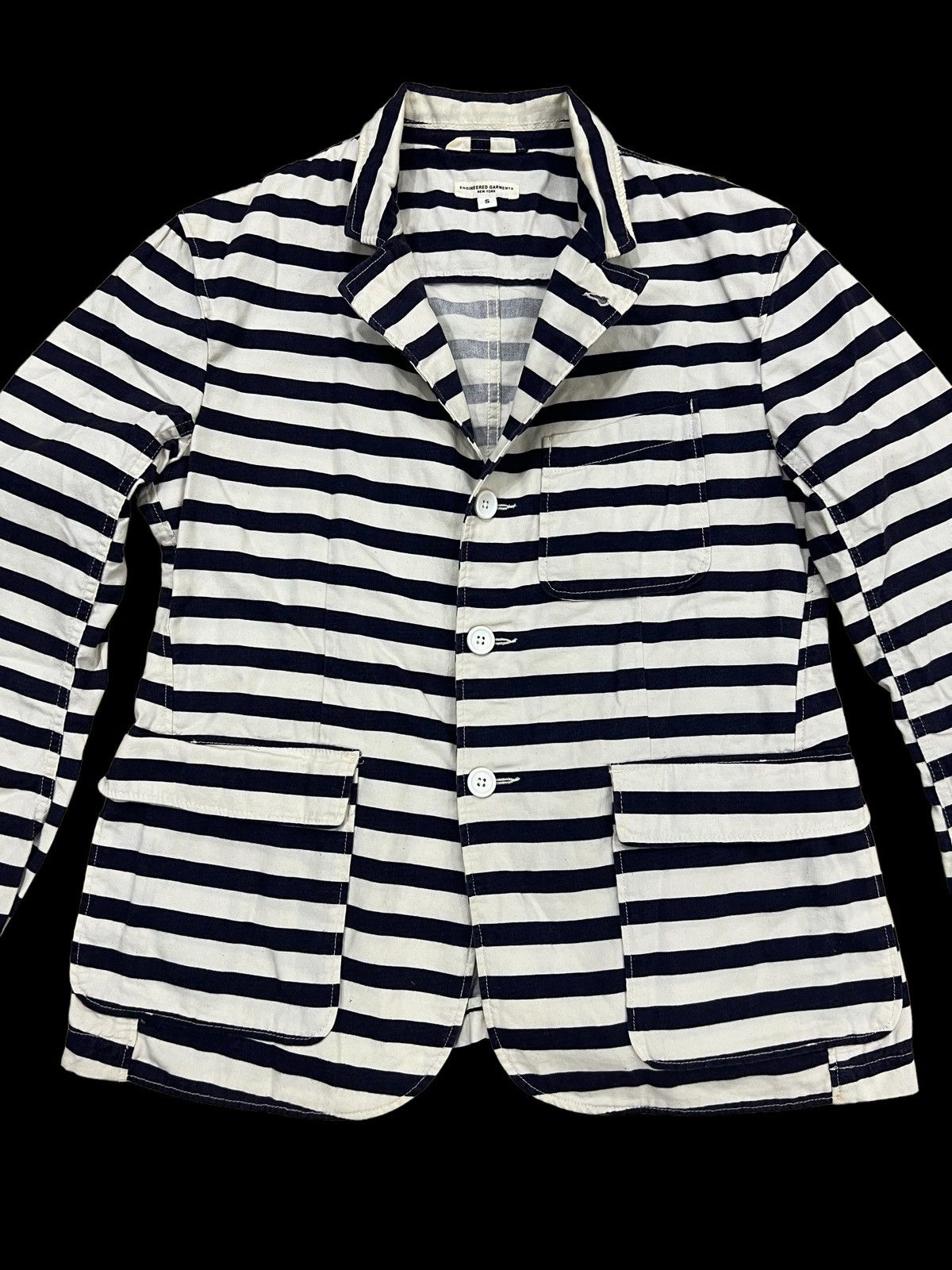 Engineered Garments Engineered Garments Prisoner Stripe 3 Pocket Chore Jacket Size US S / EU 44-46 / 1 - 5 Thumbnail