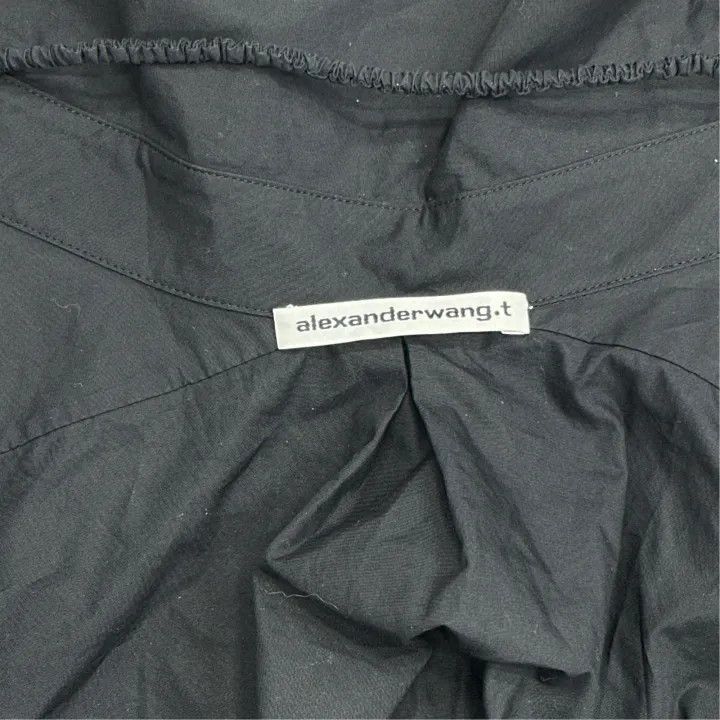 Alexander Wang Alexander Wang Black Off-Shoulder Button-Up Dress - Size S / US 4 / IT 40 - 4 Thumbnail