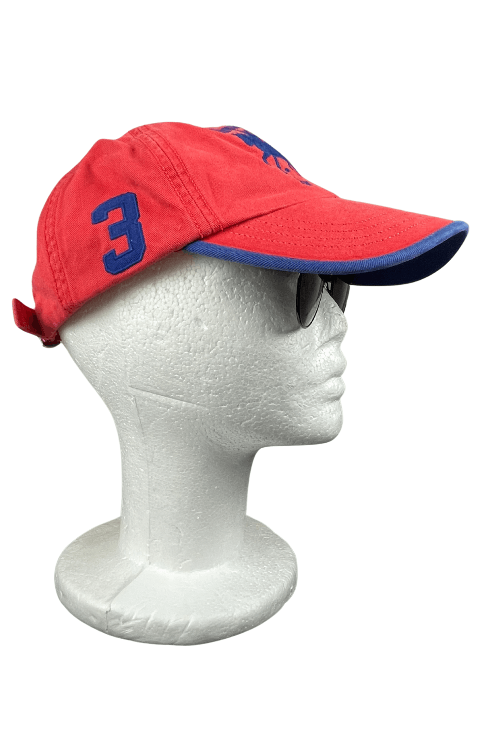 Polo Ralph Lauren POLO RALPH LAUREN 3-CAP — 2000s ARCHIVE — RED/ROYAL TWO-TONE Size ONE SIZE - 3 Thumbnail