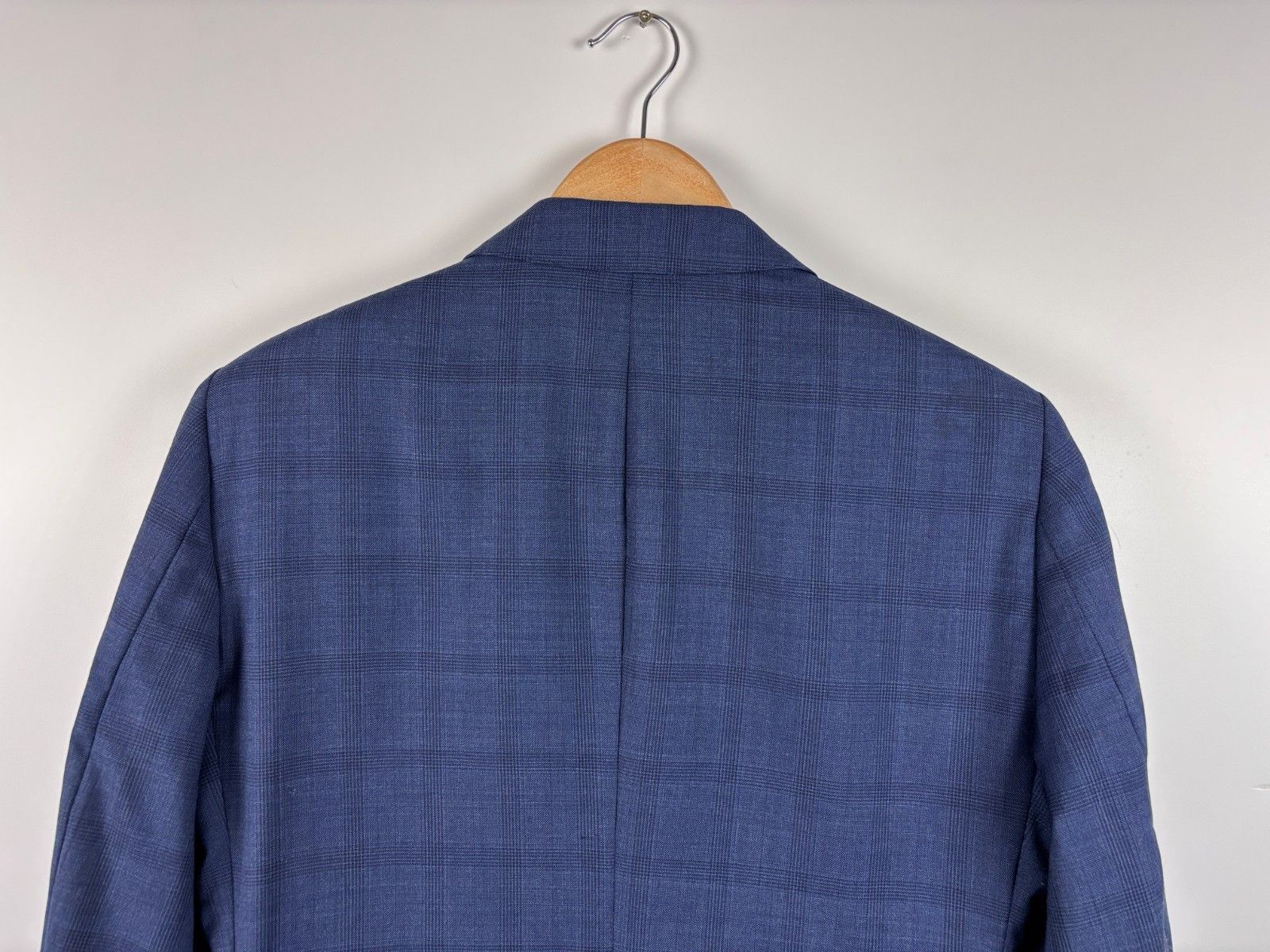 Hackett Hackett London Wool Check Blazer Jacket Dark Blue Size 36R Size 36R - 5 Thumbnail