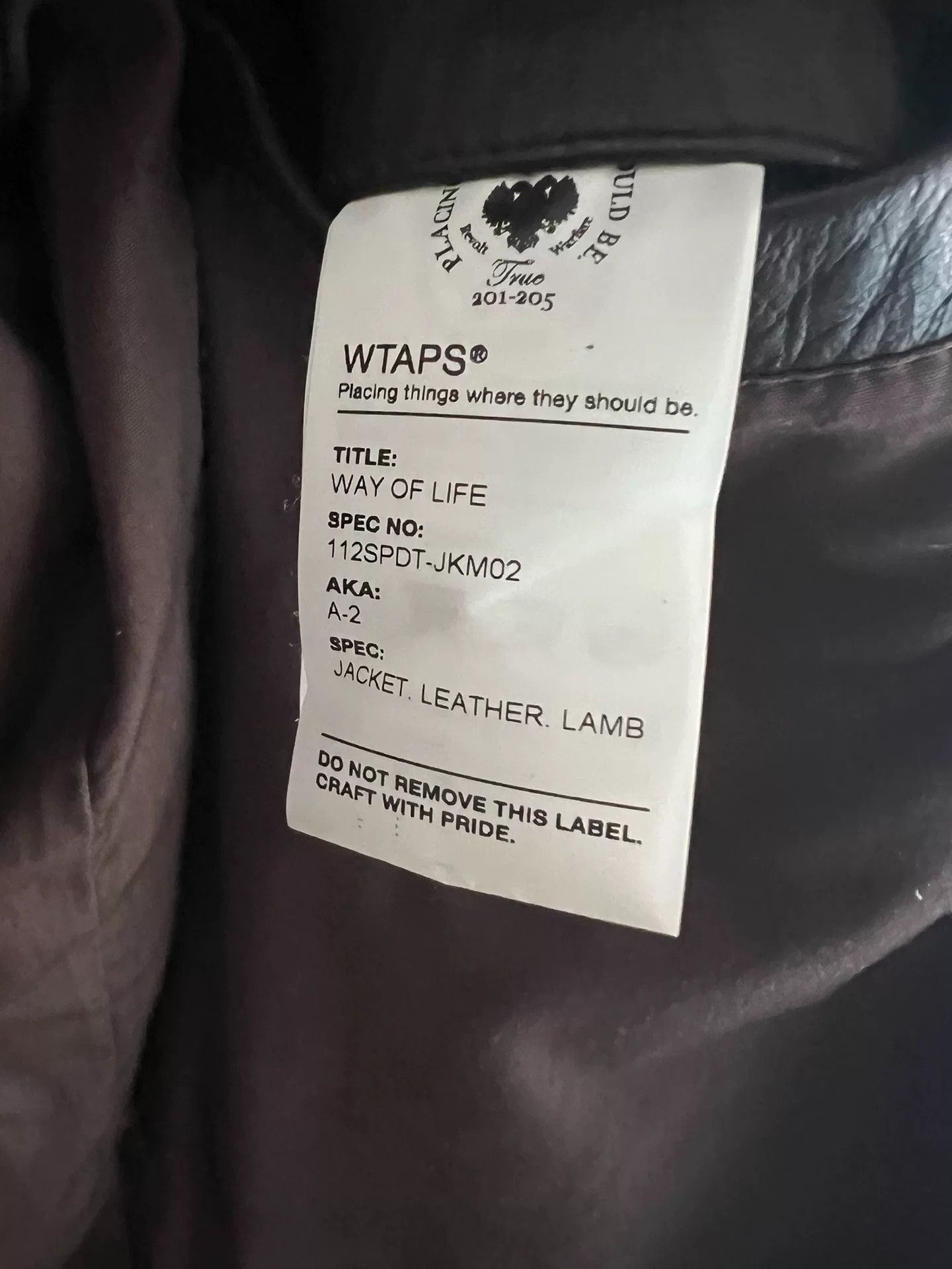 Wtaps WTAPS A2 Sheepskin Leather Jacket Size US M / EU 48-50 / 2 - 5 Thumbnail