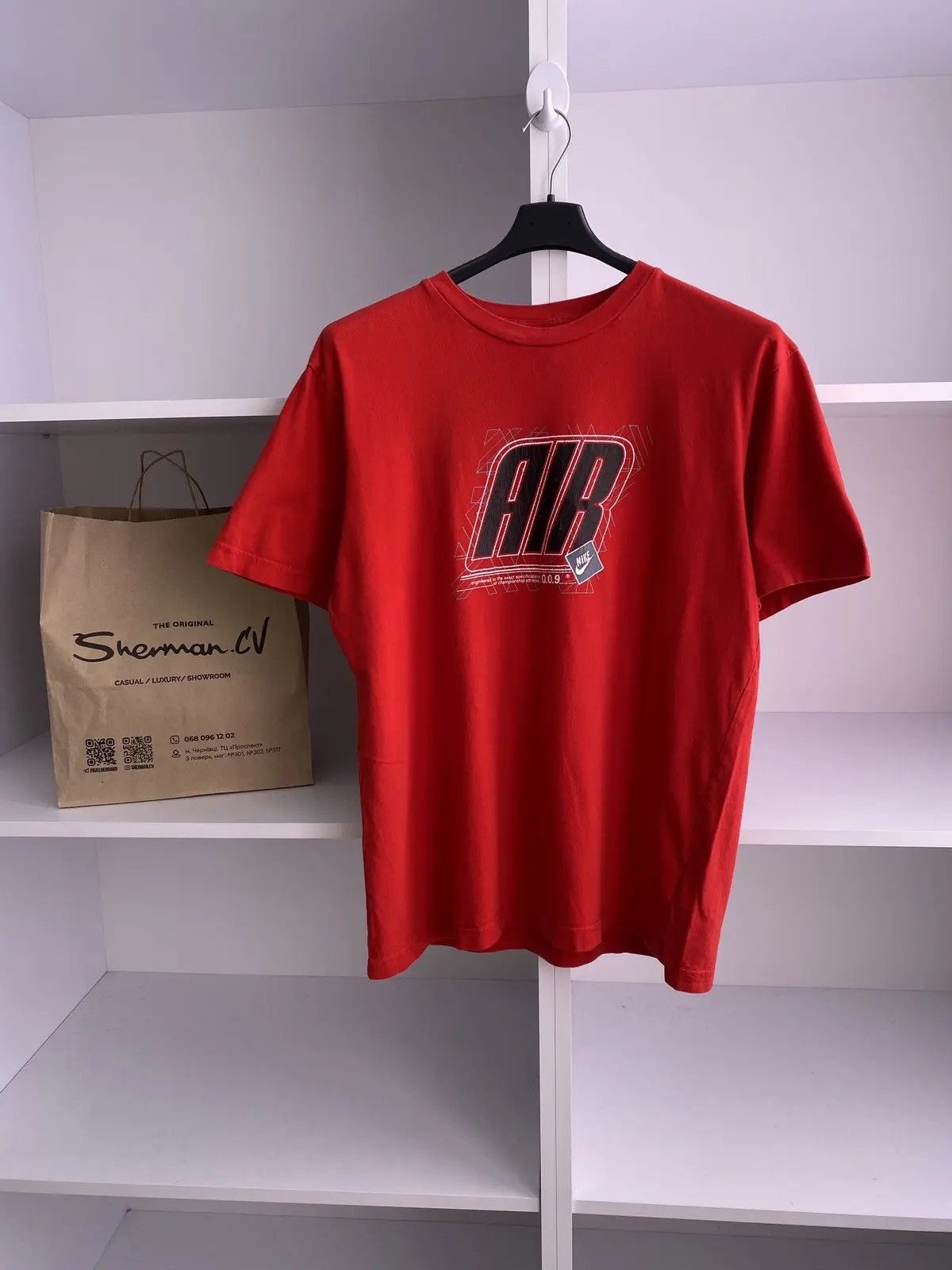 Nike × Vintage Vintage Nike Air Tee 90-s style Size US L / EU 52-54 / 3 - 2 Thumbnail