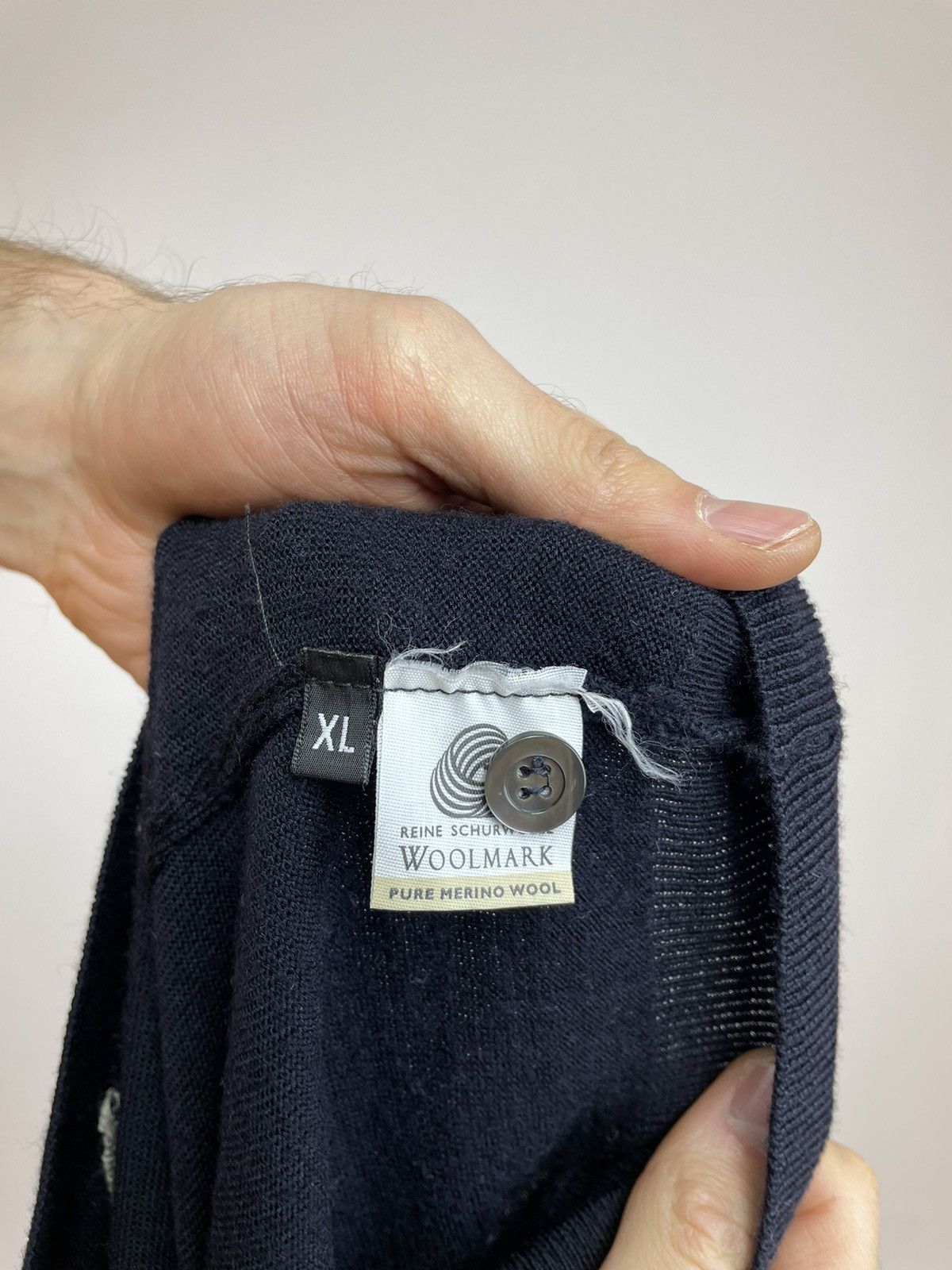 Japanese Brand × Vintage Royal Spencer Wool sweater knit Polo long sleeve size L-XL Size US XL / EU 56 / 4 - 11 Thumbnail