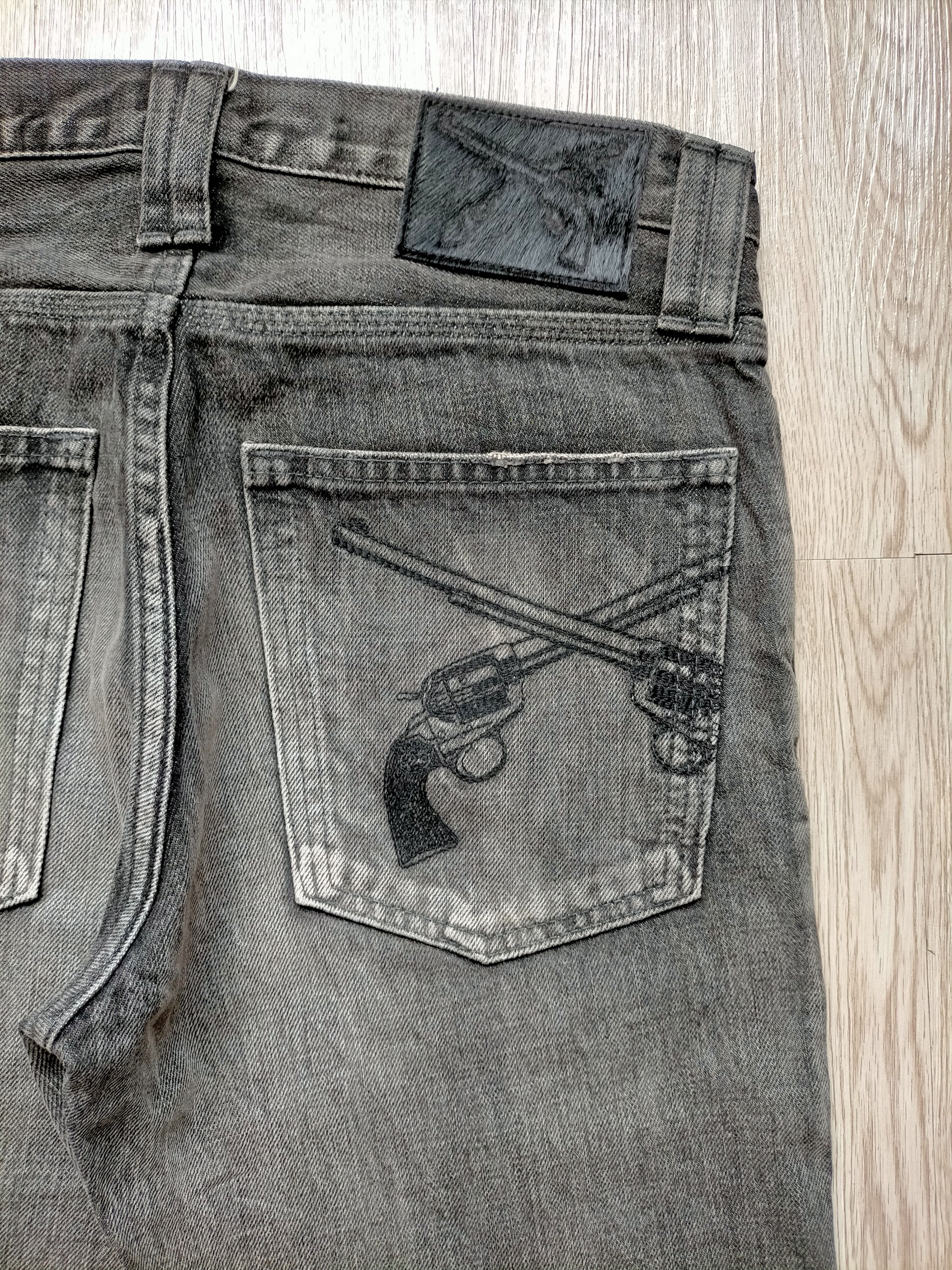 If Six Was Nine Roar Guns Made in Japan Punk style Black Denim Size US 31 - 11 Thumbnail