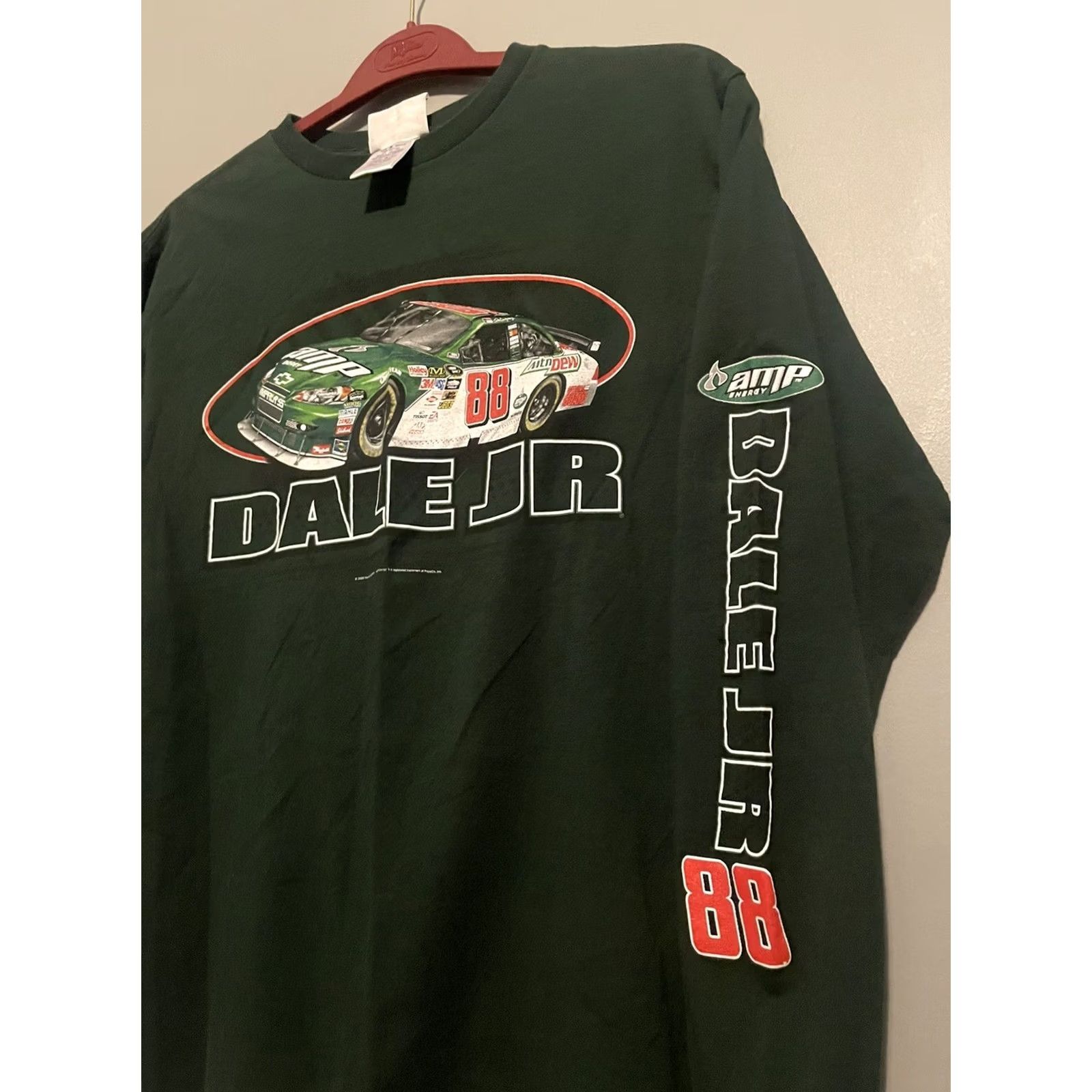 Chase Authentics VINTAGE Chase Authentics Dale Jr Shirt Adult Medium Green Long Sleeve 90s Hip Hop Logo Embroidered Men Size US M / EU 48-50 / 2 - 7 Thumbnail
