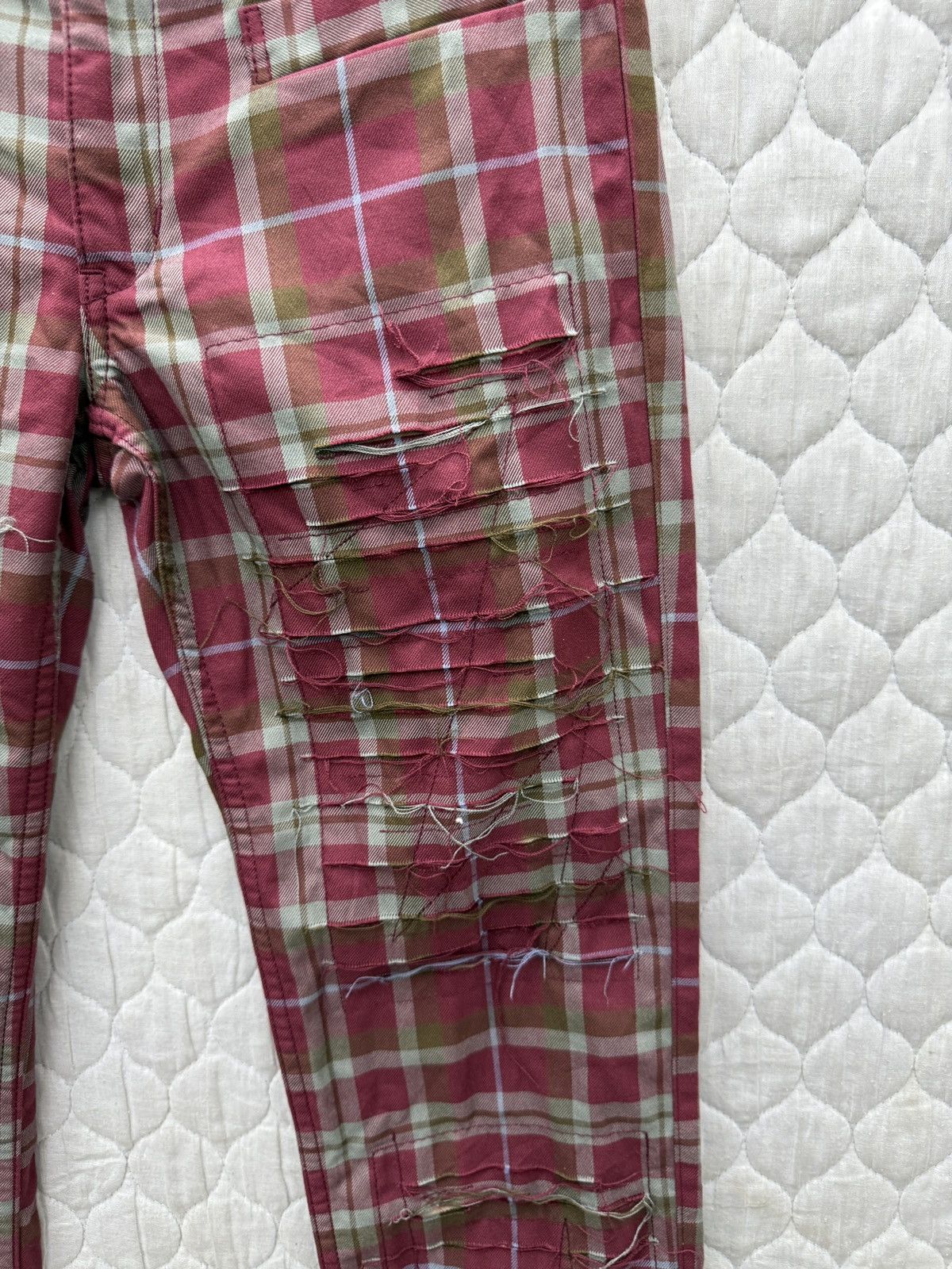 Hysteric Glamour 🔥🔥🔥ARCHIVE HYSTERIC GLAMOUR TARTAN PUNK PANTS Size 28" / US 6 / IT 42 - 8 Thumbnail
