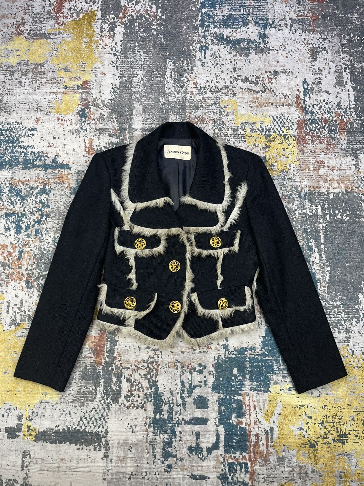 Japanese Brand Vintage Japanese Elegance Fur Line Blazer Size S / US 4 / IT 40 - 1 Thumbnail