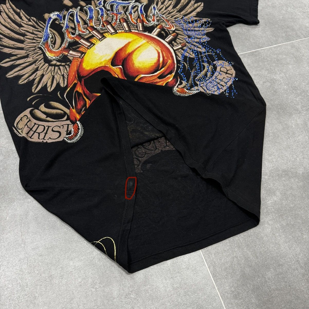 Christian Audigier Christian Audigier Los Angeles Skulls Crown Tattoo T-Shirt Size US L / EU 52-54 / 3 - 12 Thumbnail