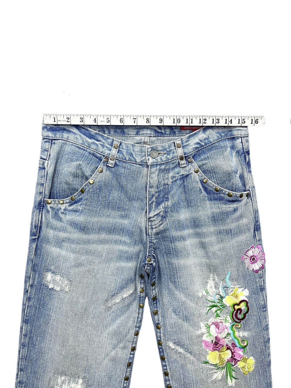 semanticdesign SEMANTIC SENSATION Karakuri Embroidery Studded Flare Size US 31 - 20 Thumbnail