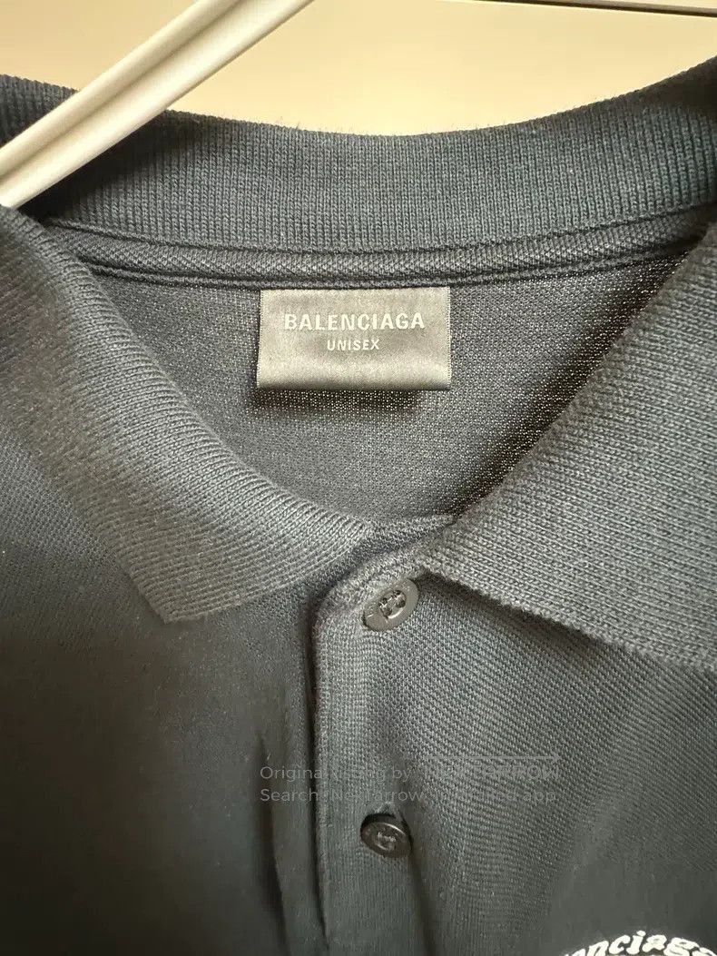 Balenciaga Balenciaga Black Coca-Cola Wave Embroidered Polo Shirt Sho Size US XS / EU 42 / 0 - 3 Thumbnail