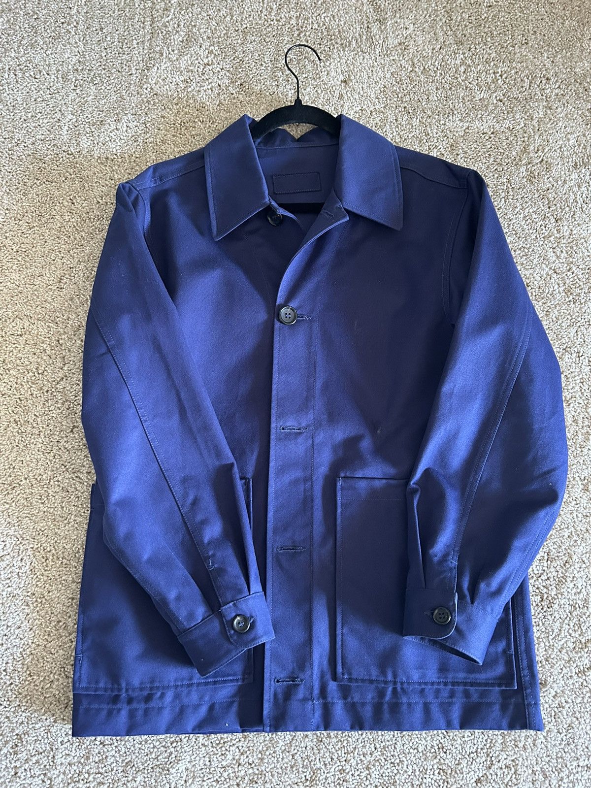 image of James Coward Ganz Worker Jacket in Blue, Men's (Size Medium)