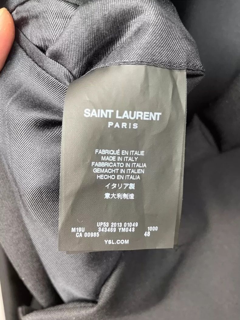 Saint Laurent Paris Saint Laurent Paris Black leather coat-2506 Size US M / EU 48-50 / 2 - 4 Thumbnail