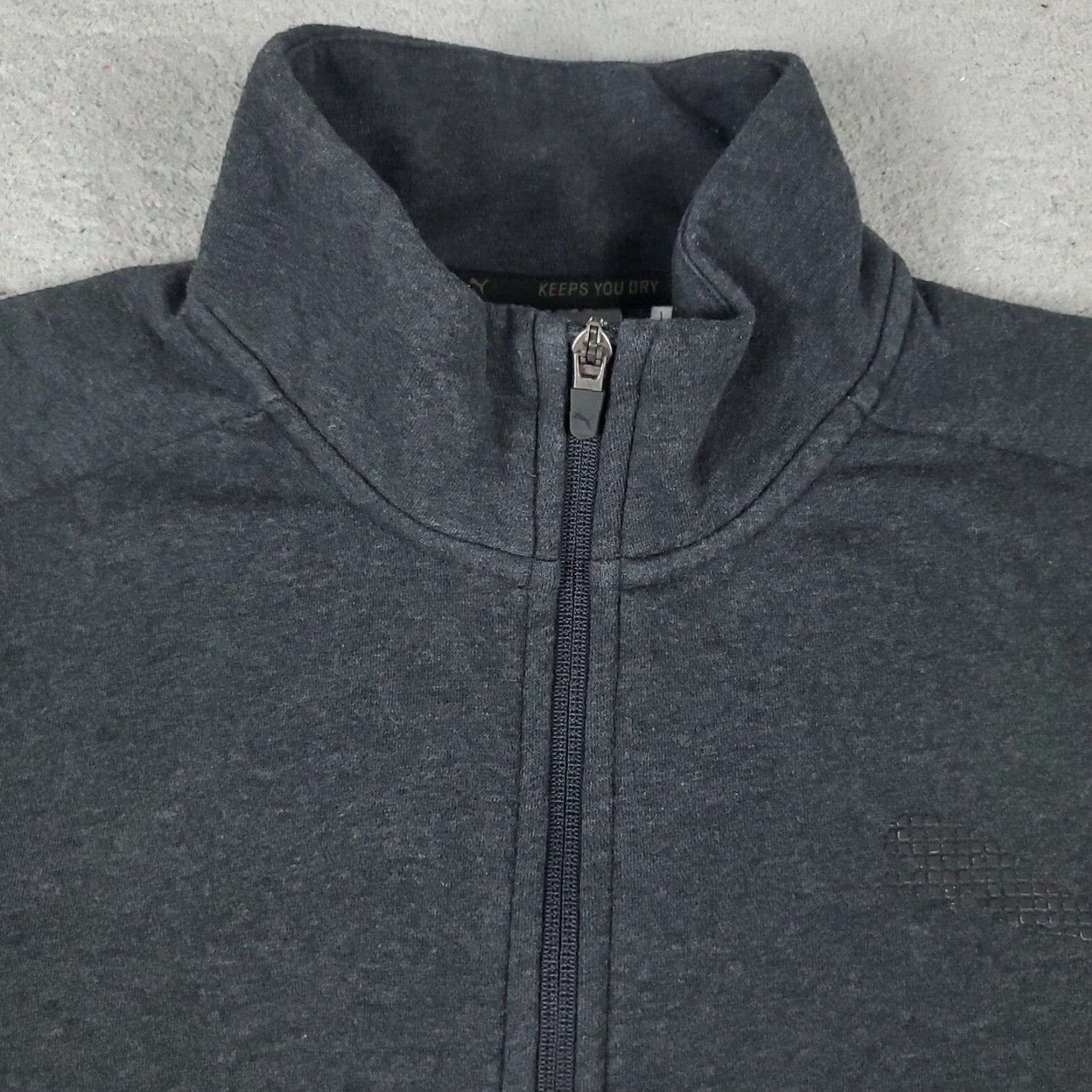 Puma Puma Mens Sweater Medium Gray Logo Full Zip Casual Sweatshirt Size US M / EU 48-50 / 2 - 3 Thumbnail