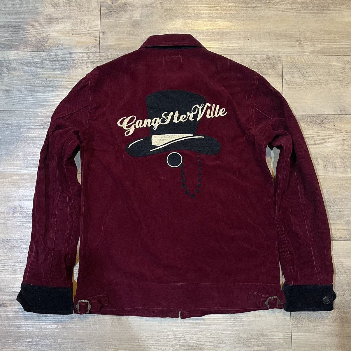 Japanese Brand Gangsterville by glad hand co corduroy embroidered jacket Size US S / EU 44-46 / 1 - 1 Thumbnail