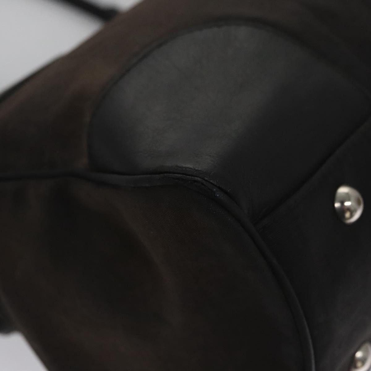 Salvatore Ferragamo Salvatore Ferragamo Hand Bag Canvas Leather Black Silver Size ONE SIZE - 15 Thumbnail