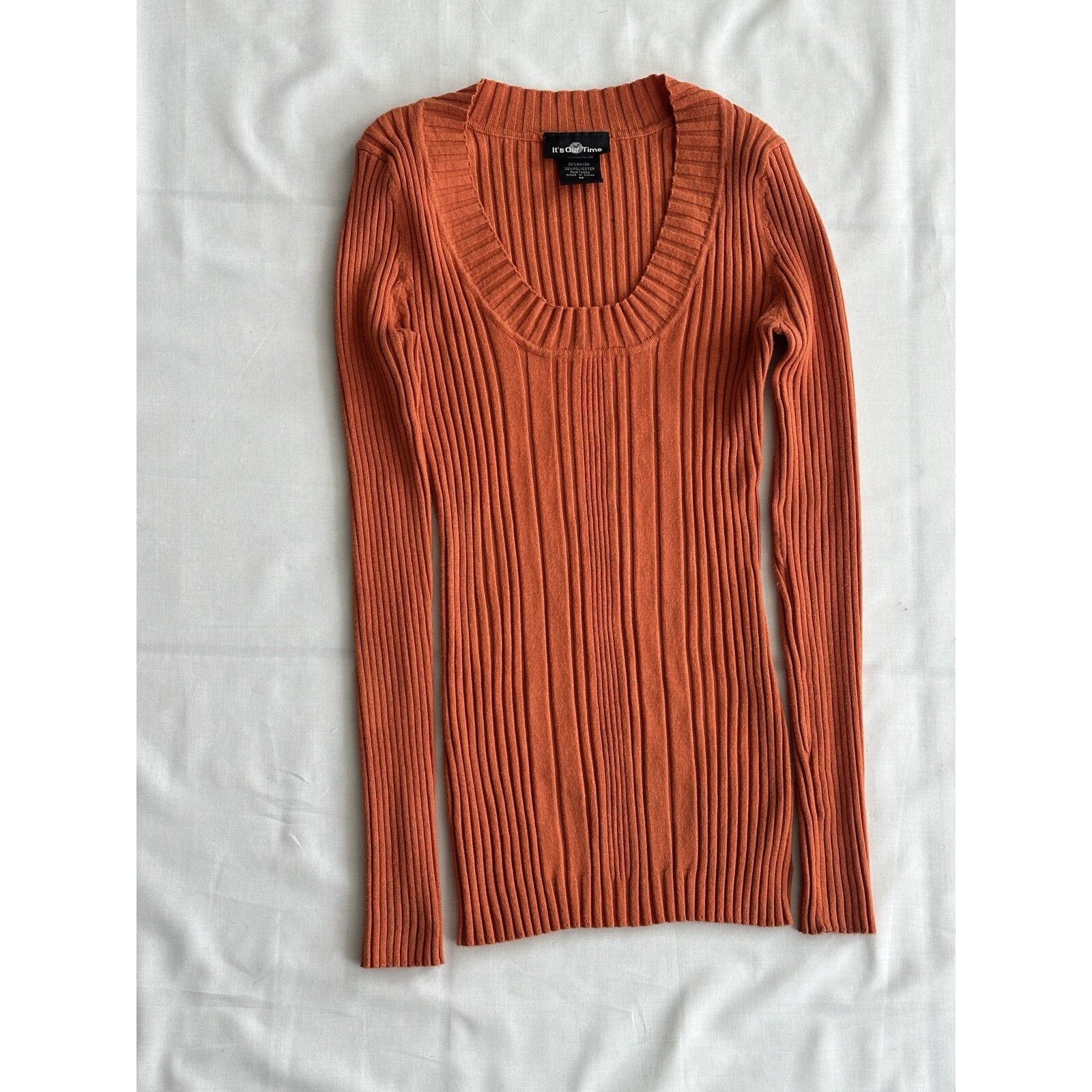 Our Legacy It’s Our Time Ribbed Knit Sweater - Burnt Orange - Size M Size M / US 6-8 / IT 42-44 - 2 Thumbnail
