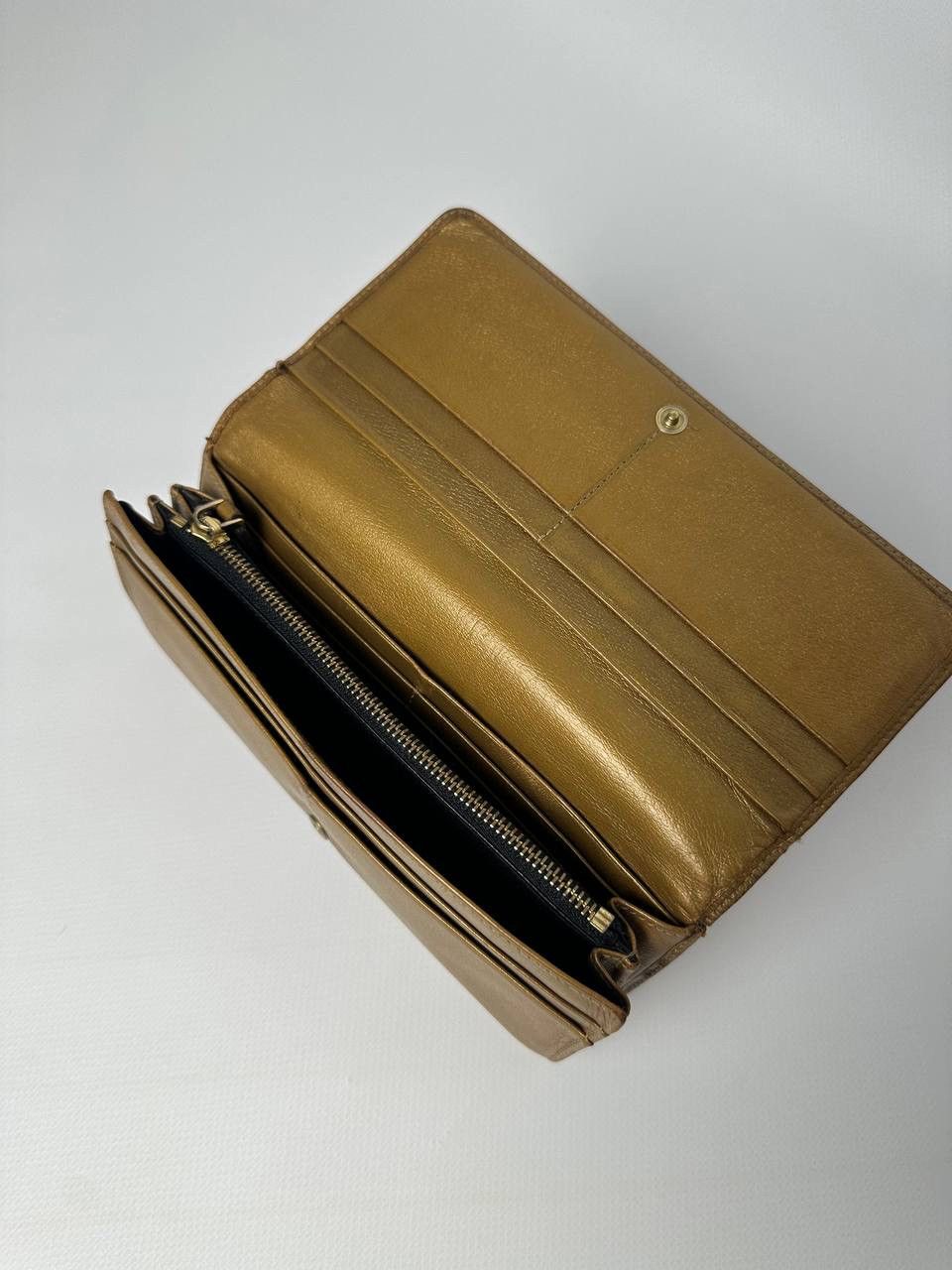 Loewe 90s Vintage Loewe Anagram Leather Authentic Golden Wallet Size ONE SIZE - 22 Thumbnail