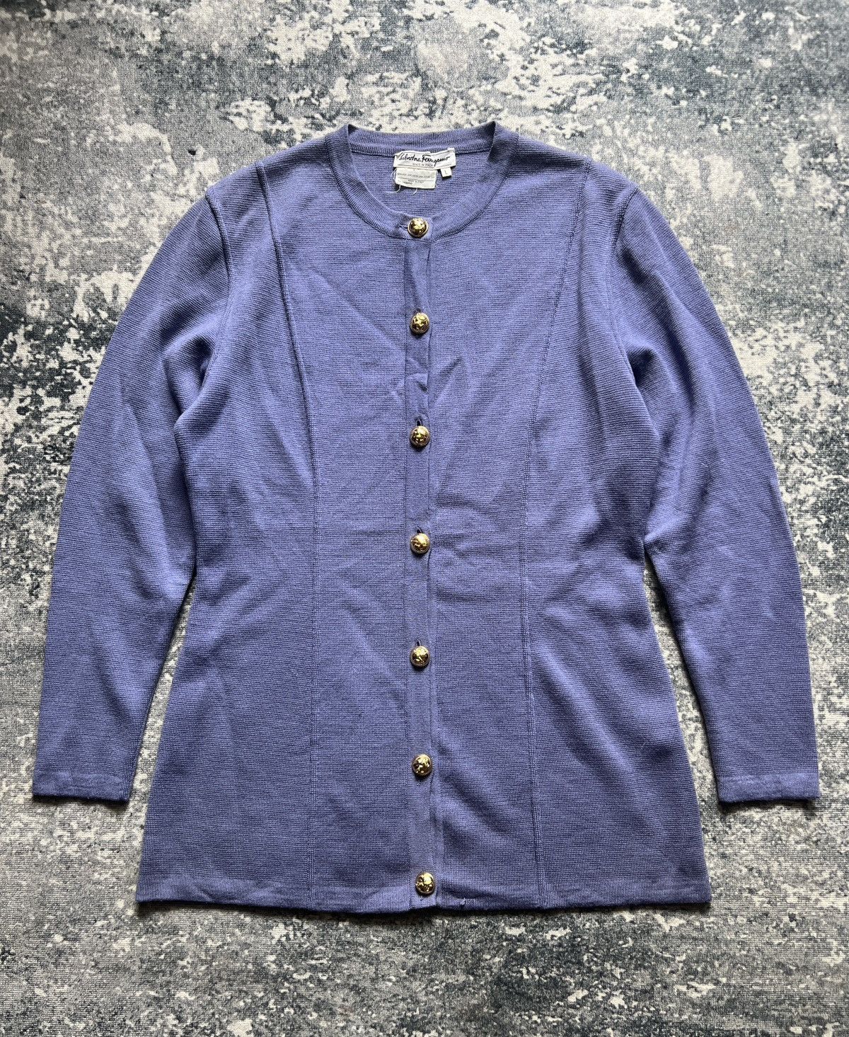 Salvatore Ferragamo Salvatore Ferragamo Knitted Long Button Up Cardigan/Sweater Size L / US 10 / IT 46 - 1 Thumbnail