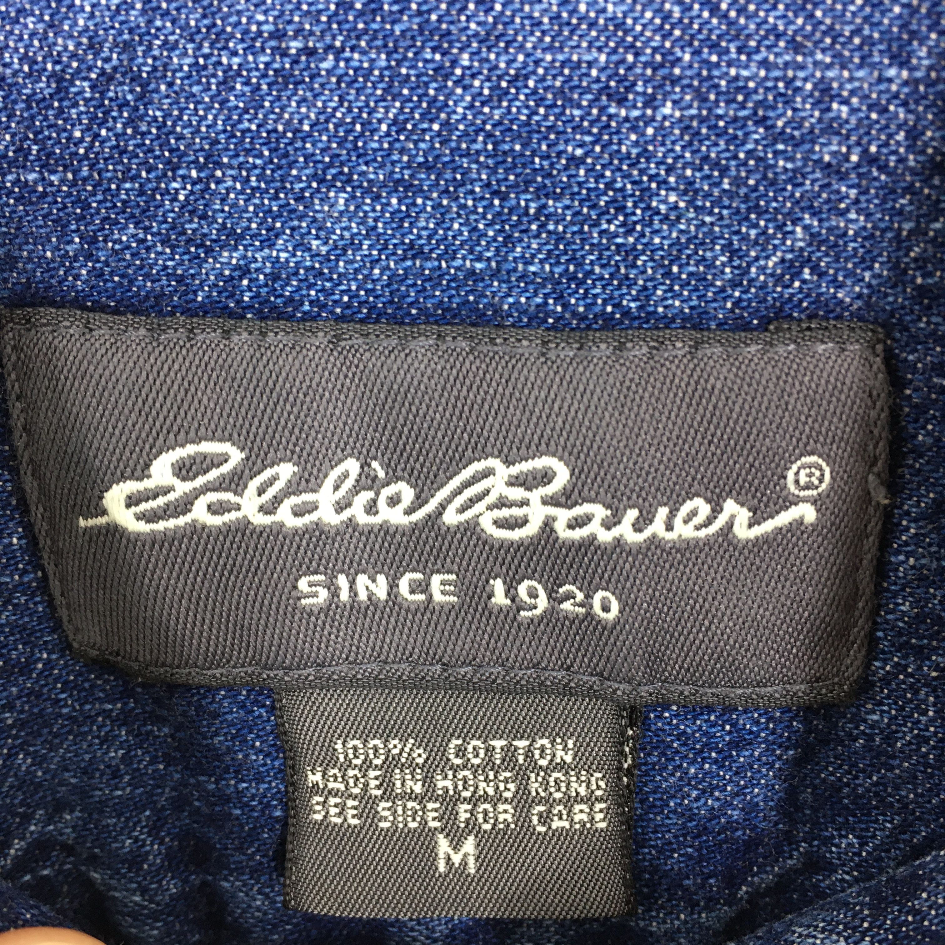Eddie Bauer × Vintage Vintage Eddie Bauer Denim Shirt Medium Size US M / EU 48-50 / 2 - 5 Thumbnail