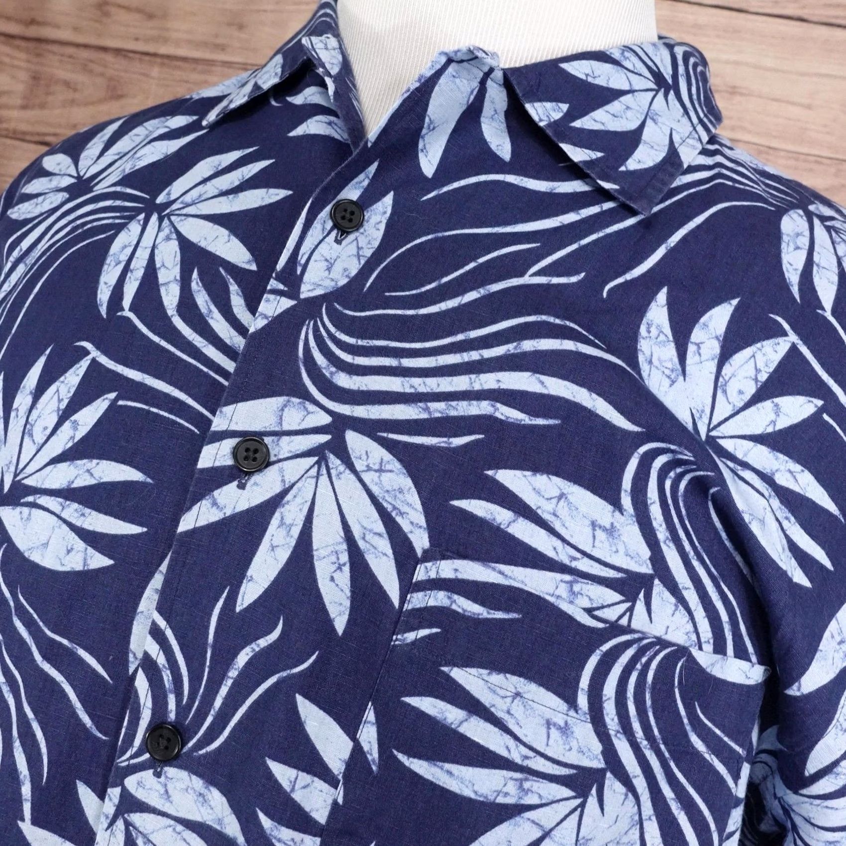 Cremieux Daniel Cremieux Collection Shirt Mens L Blue Floral Short Sleeve Button-Up Hawaiian Casual Size US L / EU 52-54 / 3 - 2 Thumbnail