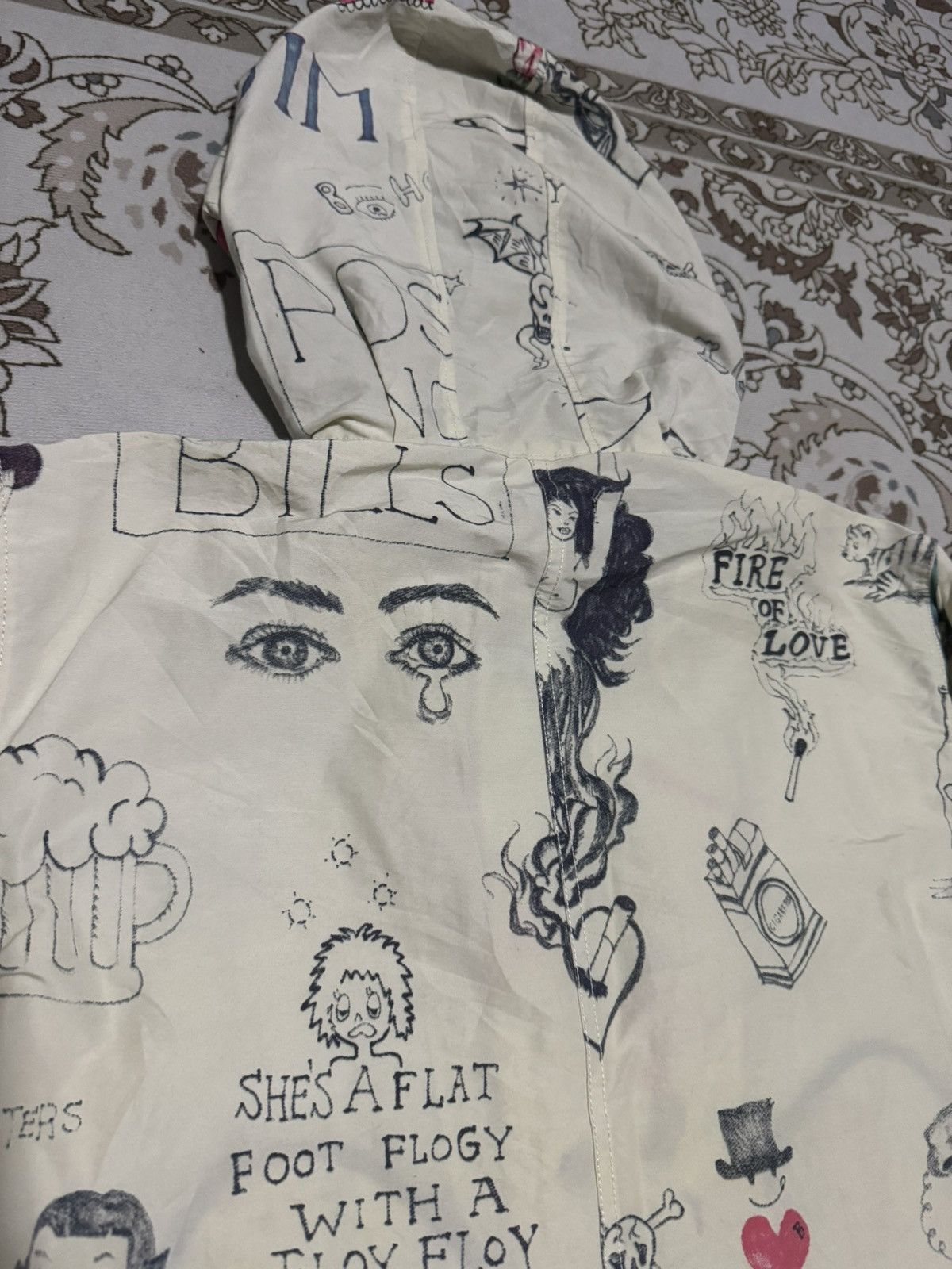 If Six Was Nine × Jean Paul Gaultier × Poeme Bohemian RARE! Graffiti RafSimon Sexy Woman BohemiansFishtail Parka Size US L / EU 52-54 / 3 - 8 Thumbnail