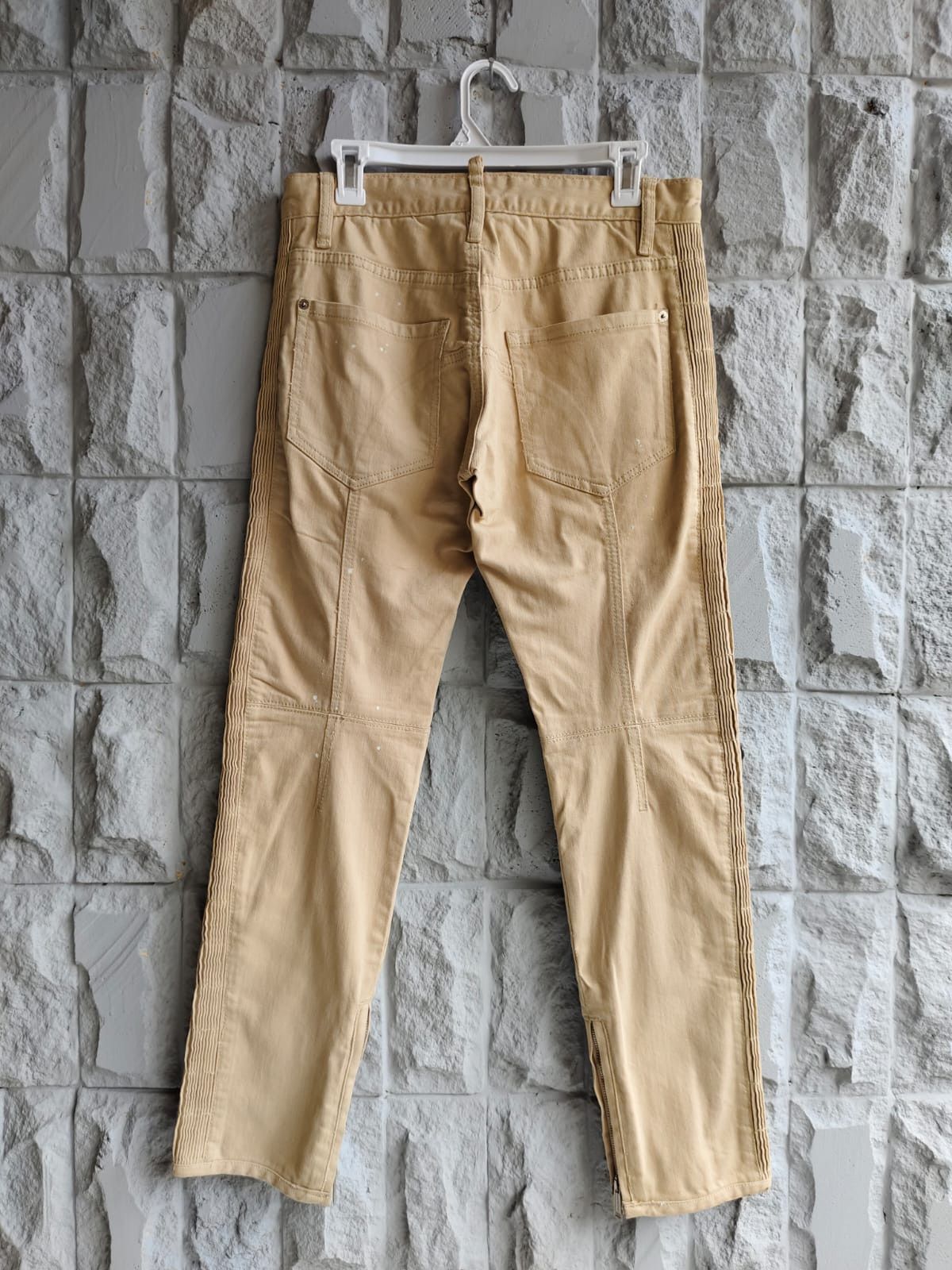 Designer × Dsquared2 💥Dsquared2 Pleats Bikers Slim Trousers Size US 30 / EU 46 - 2 Thumbnail