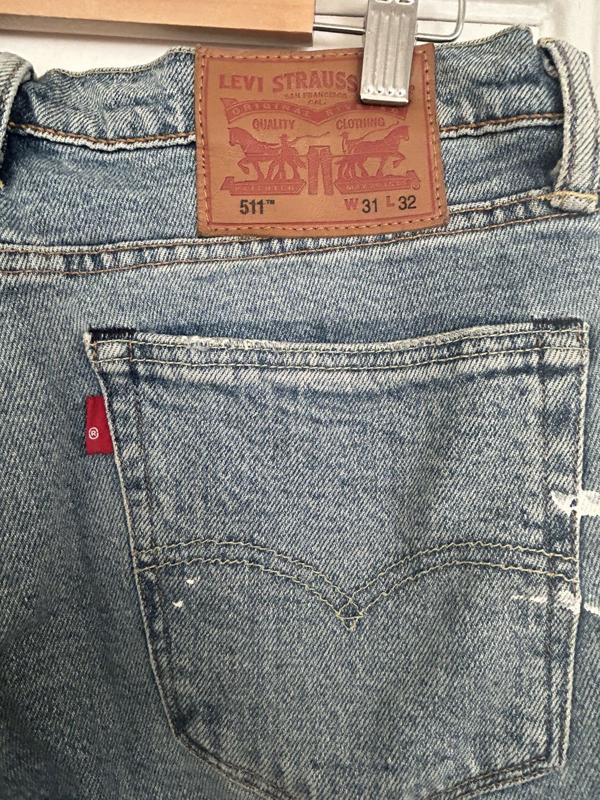 Levi's Made & Crafted Levi’s made and Crafted paint splatter jeans Size US 31 - 4 Thumbnail
