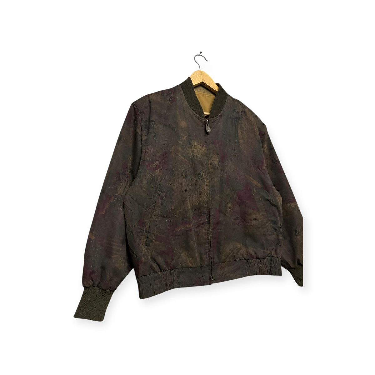 Yves Saint Laurent Vtg🔥90’s YSL PourHomme Abstract Reversible Bomber Jacket Size US M / EU 48-50 / 2 - 4 Thumbnail