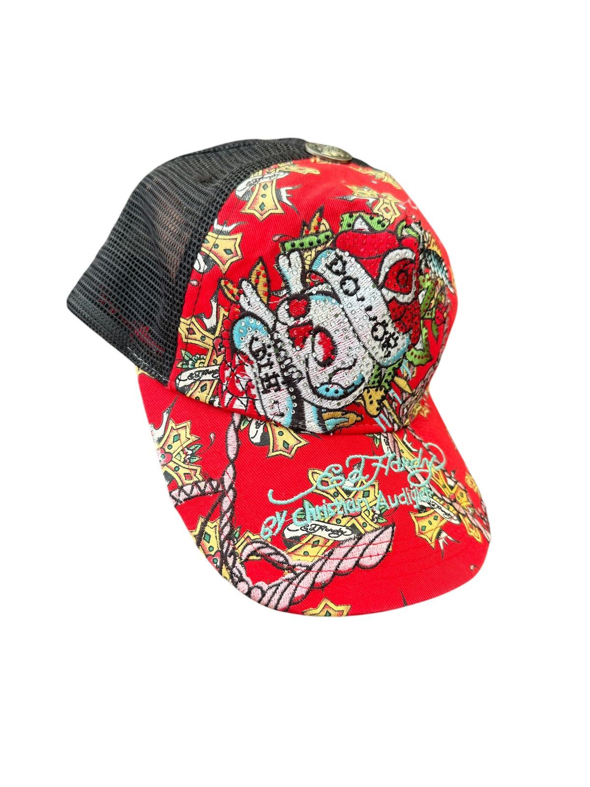 Ed Hardy VINTAGE ED HARDY BY CHRISTIAN AUDIGIER TRUCKER HAT Size ONE SIZE - 2 Thumbnail