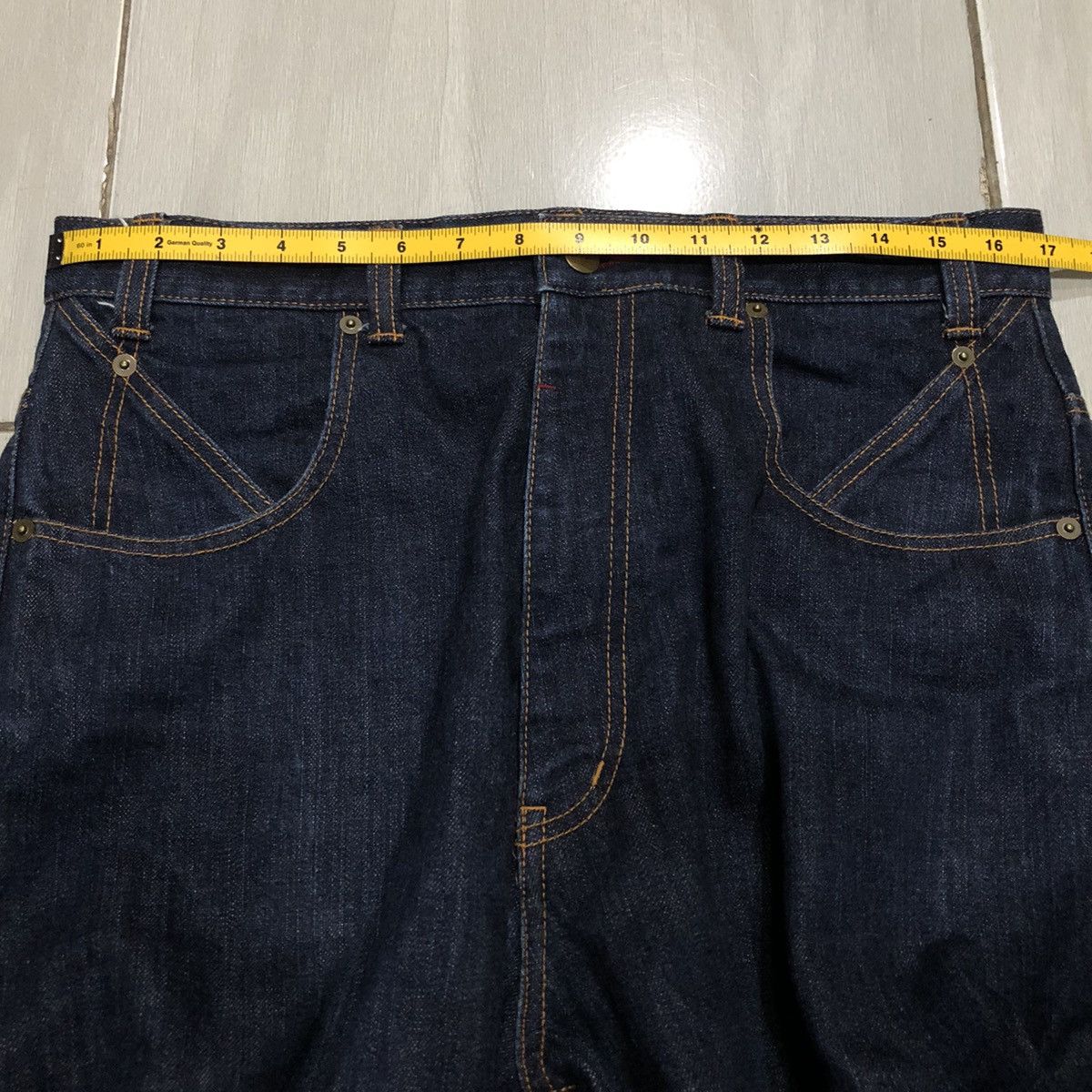 Japanese Brand Free Farm Hand 👖BIG PANTS👖 Japanese Denim Pants Loose Fit Size US 32 / EU 48 - 22 Thumbnail