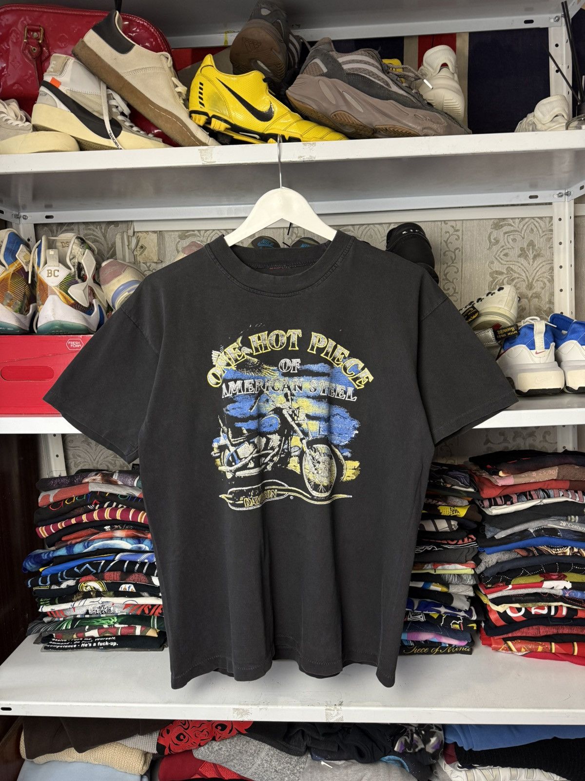Harley Davidson Vintage Harley Davidson T Shirt One Hot Piece 80s signal Size US M / EU 48-50 / 2 - 16 Thumbnail