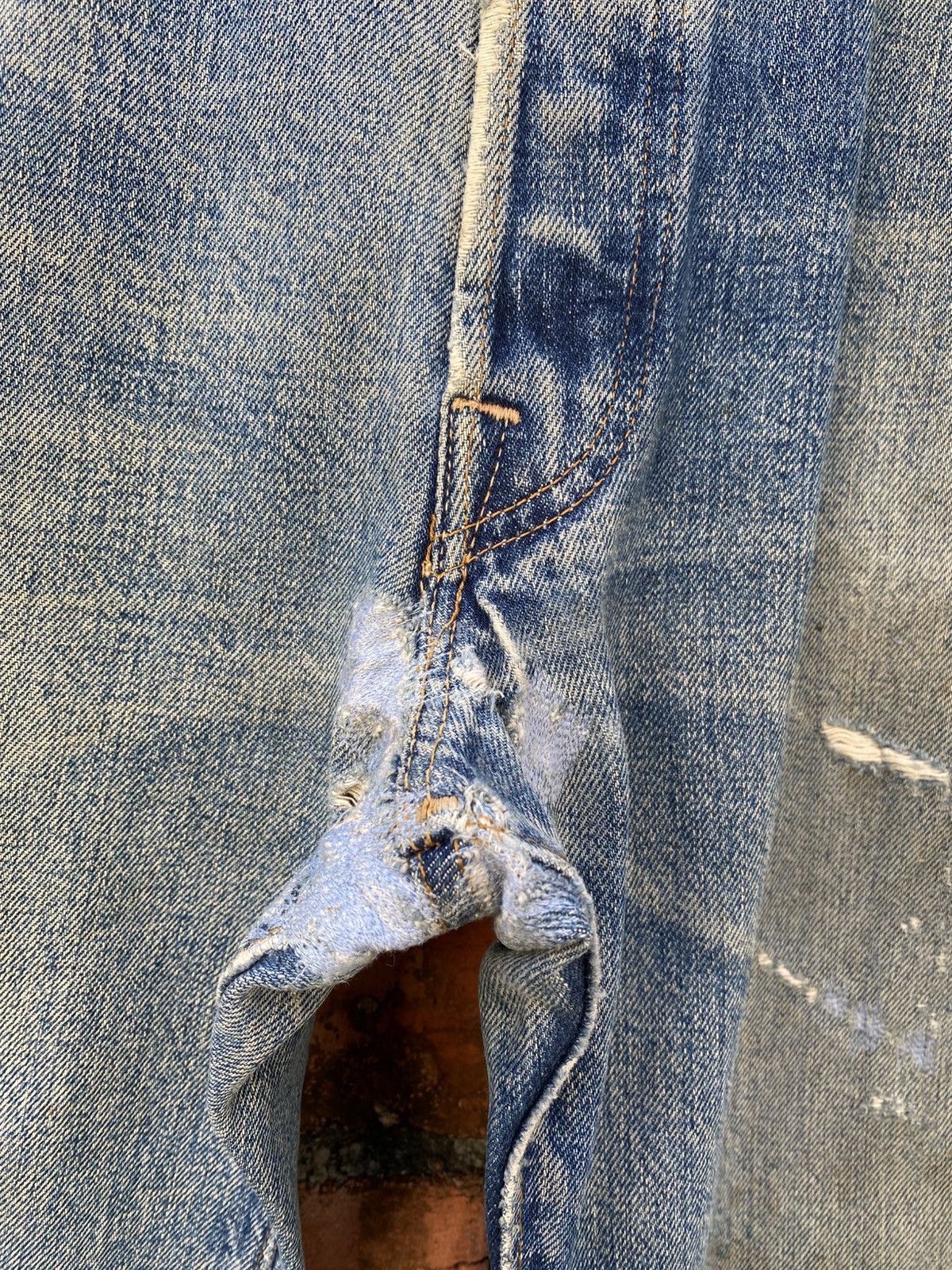 Levi's × Levi's Vintage Clothing × Vintage W33x28.5 Vintage levi's 501 redline 60s big E repaired Size US 33 - 5 Thumbnail