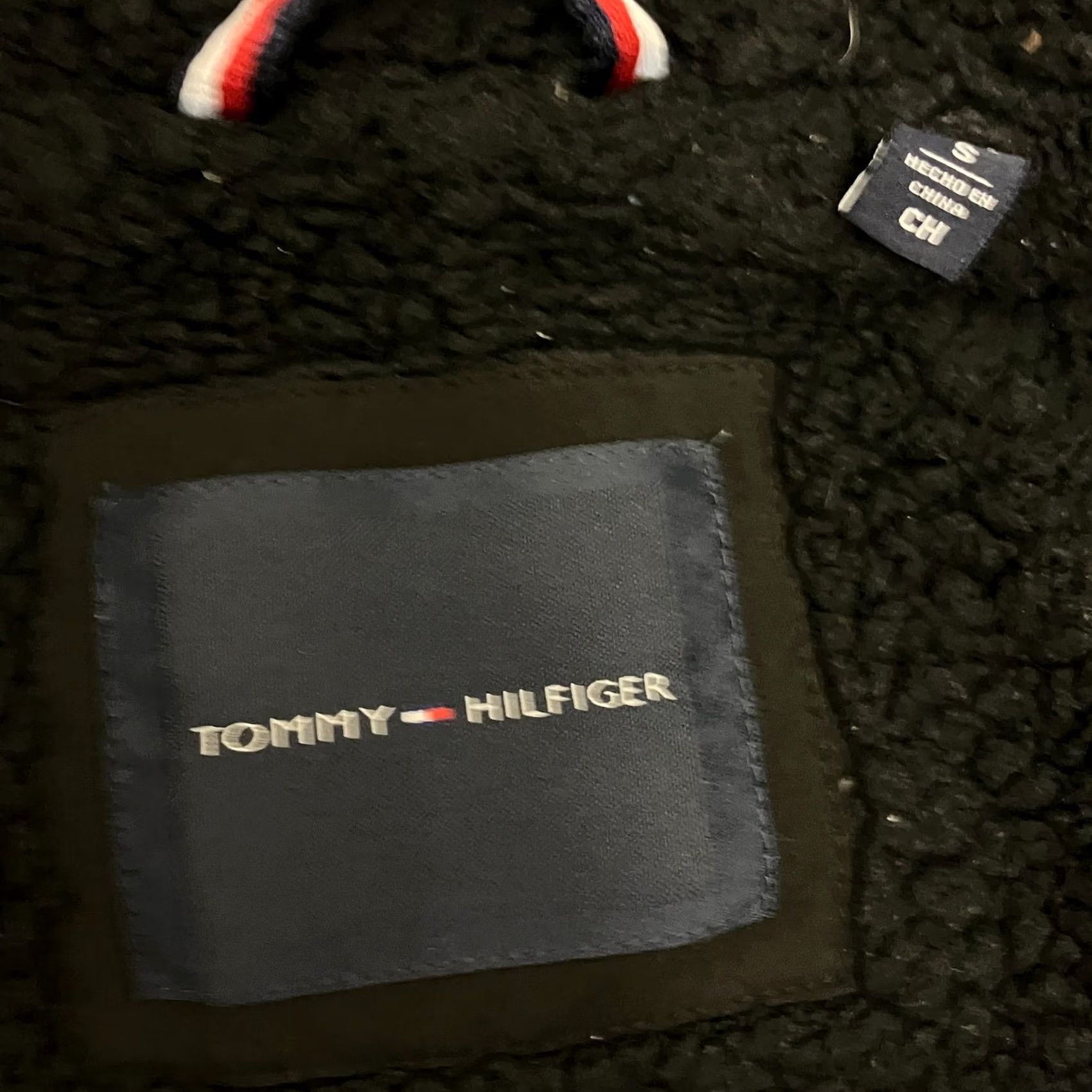 Tommy Hilfiger Tommy Hilfiger Jacket Mens Small Black Hooded Fleece Lined Full Zip Coat Size US S / EU 44-46 / 1 - 6 Thumbnail