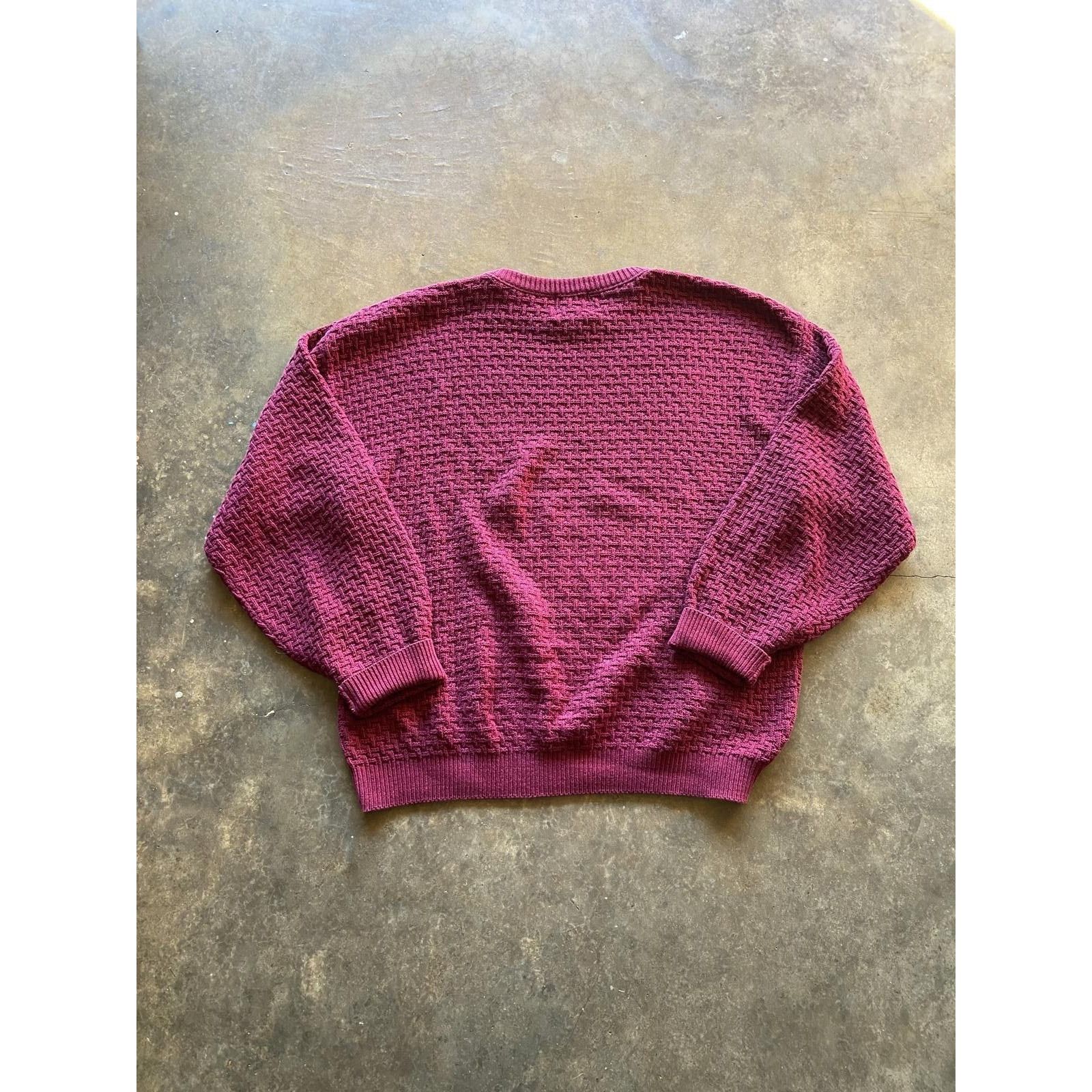Designer × Vintage Vintage Boxy Coogi Style Cable Knit Sweater XL Size US XL / EU 56 / 4 - 3 Thumbnail